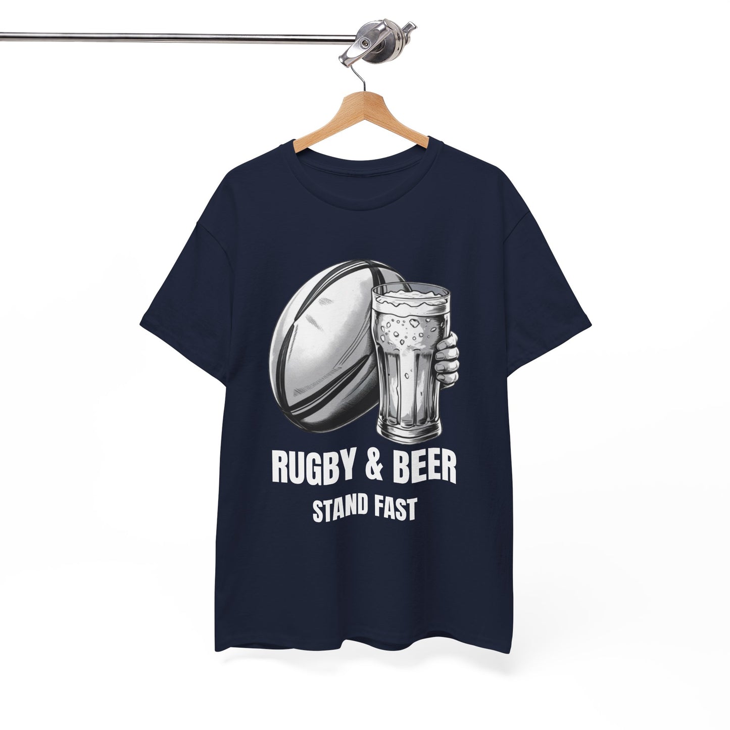 Rugby & Beer “Stand Fast” T-Shirt – Scotland Rugby Fan Matchday Gift