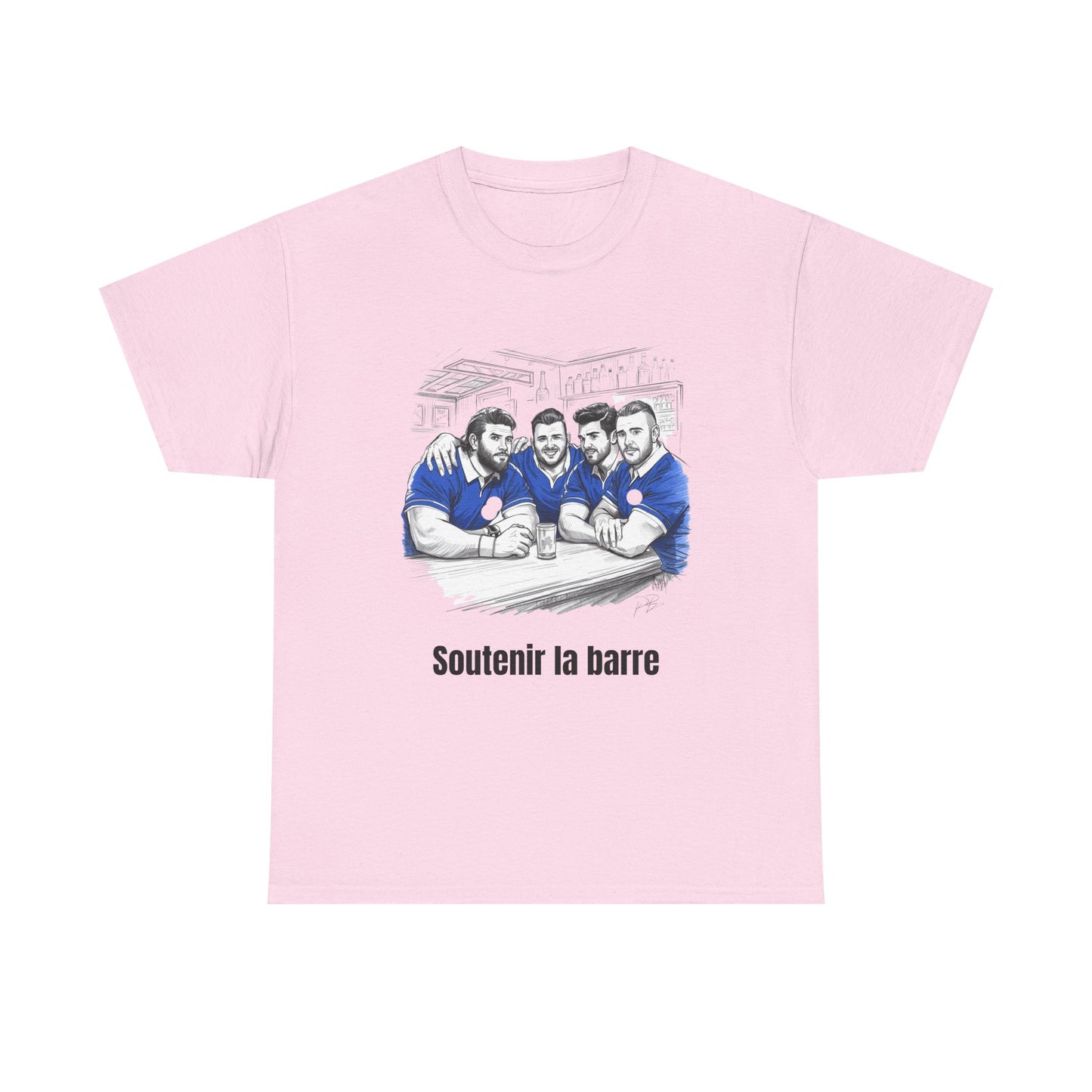 Propping up the Bar – Funny French Rugby T-Shirt for Fans and Gifts