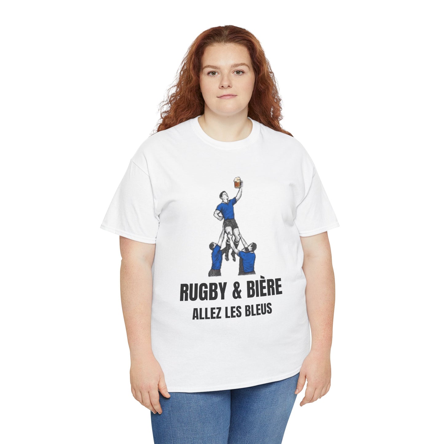 Allez Les Bleus France Rugby T-Shirt | Rugby & Bière Fan Tee