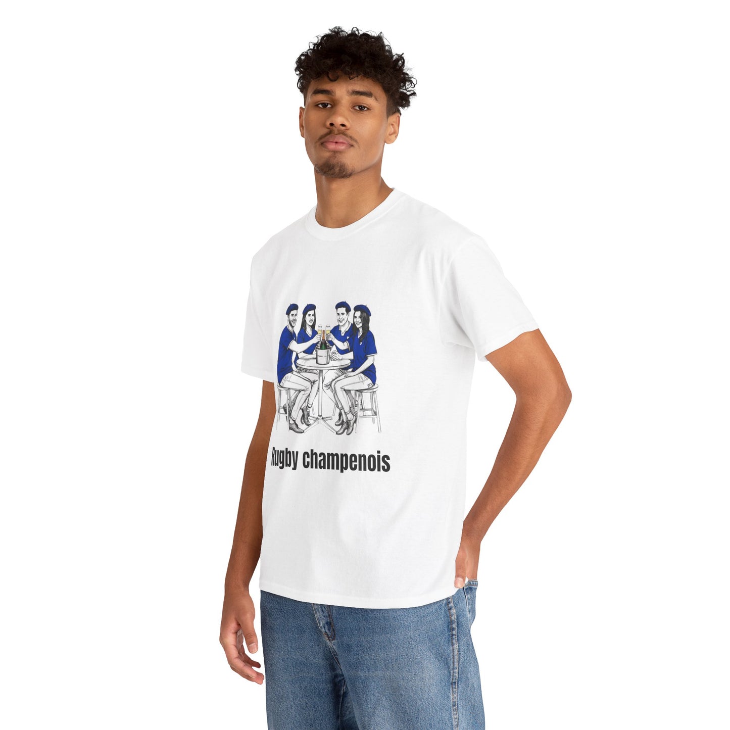 Champagne Rugby T-shirt - French Rubgy Fan Gift