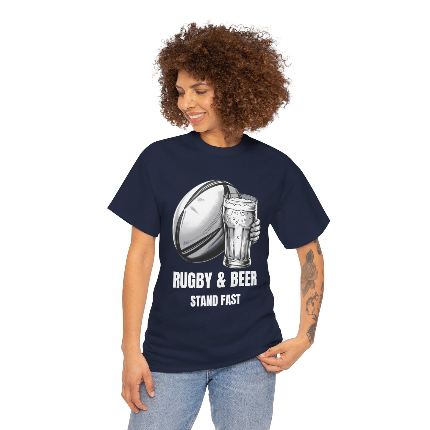 Rugby & Beer “Stand Fast” T-Shirt – Scotland Rugby Fan Matchday Gift