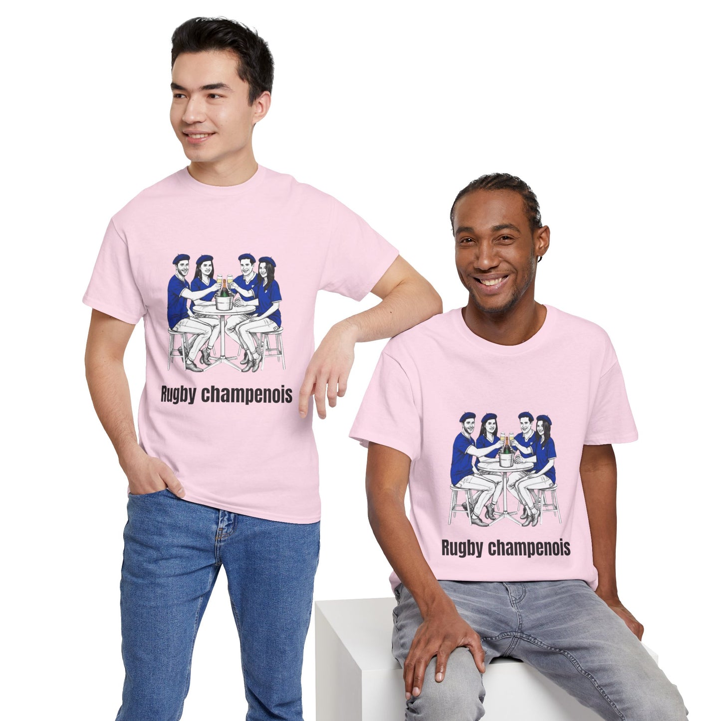 Champagne Rugby T-shirt - French Rubgy Fan Gift