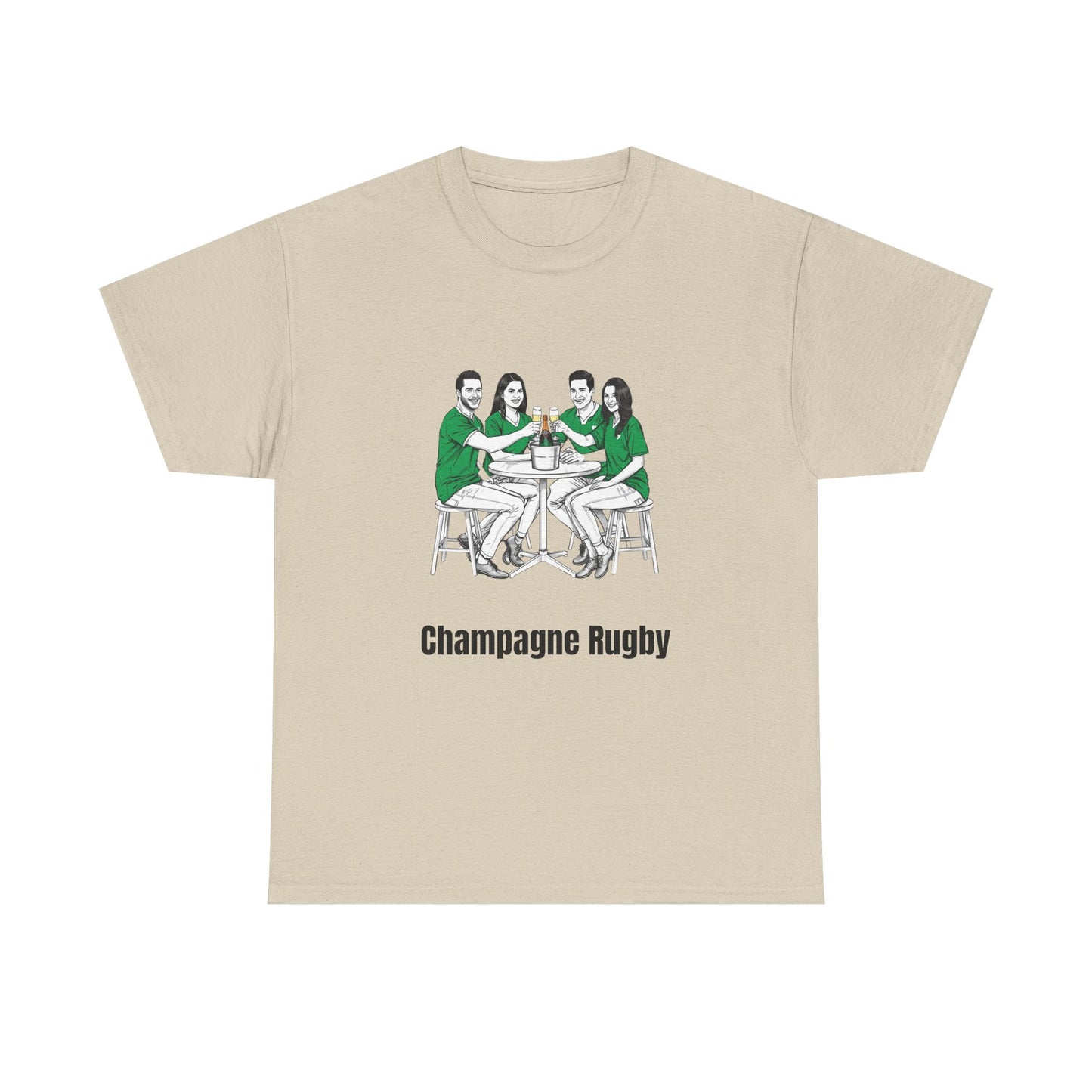 Champagne Rugby T-Shirt – Irish Rugby Fan Gift