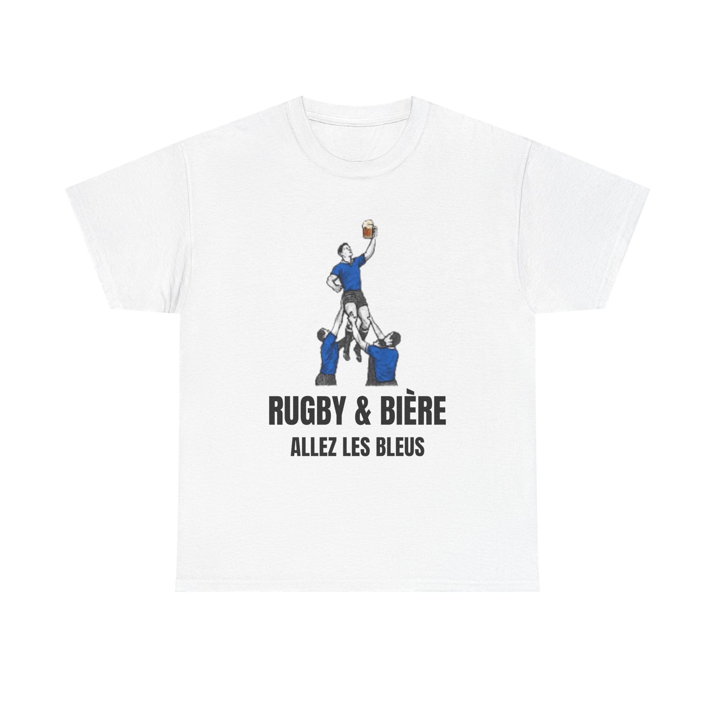 Allez Les Bleus France Rugby T-Shirt | Rugby & Bière Fan Tee
