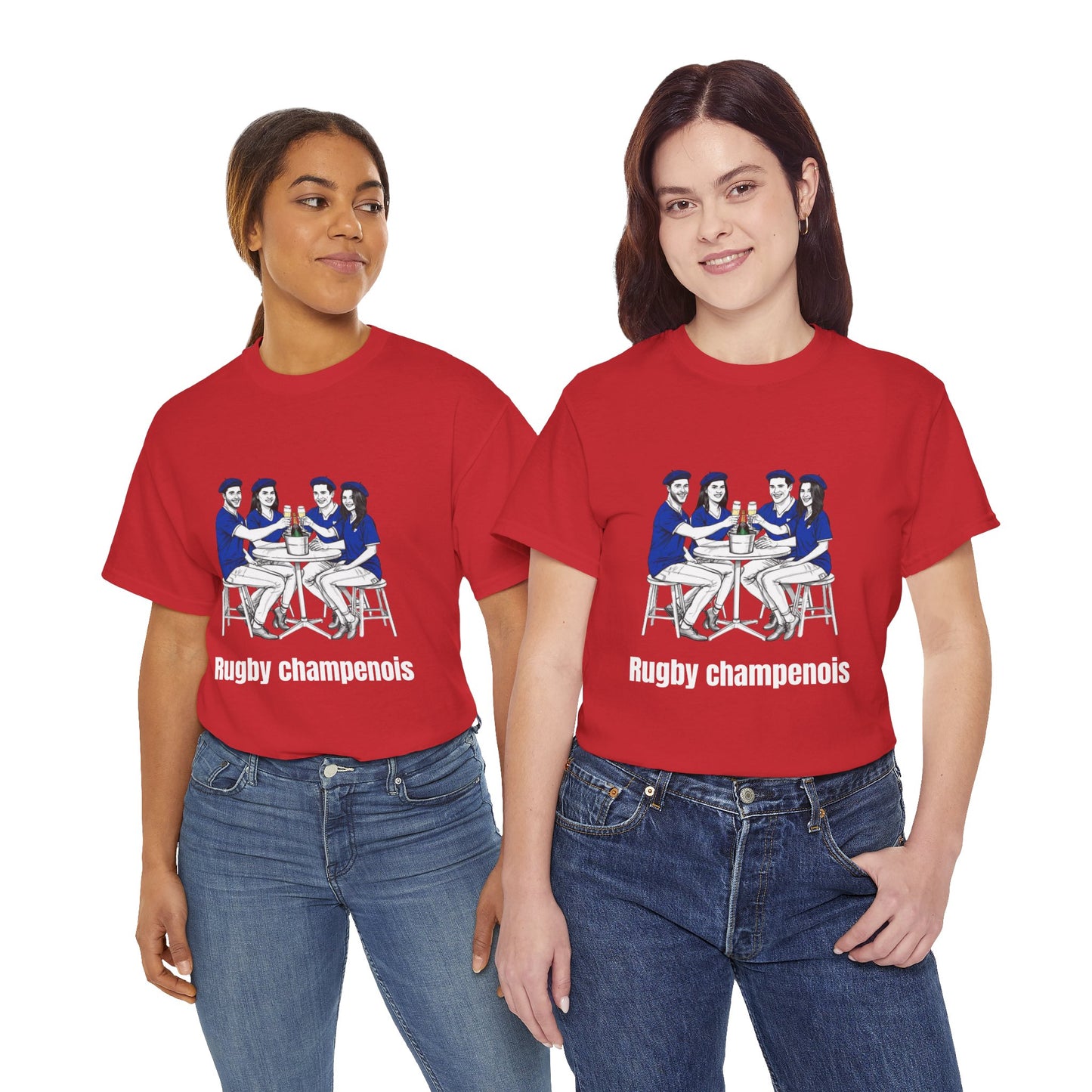 Champagne Rugby T-shirt - French Rubgy Fan Gift