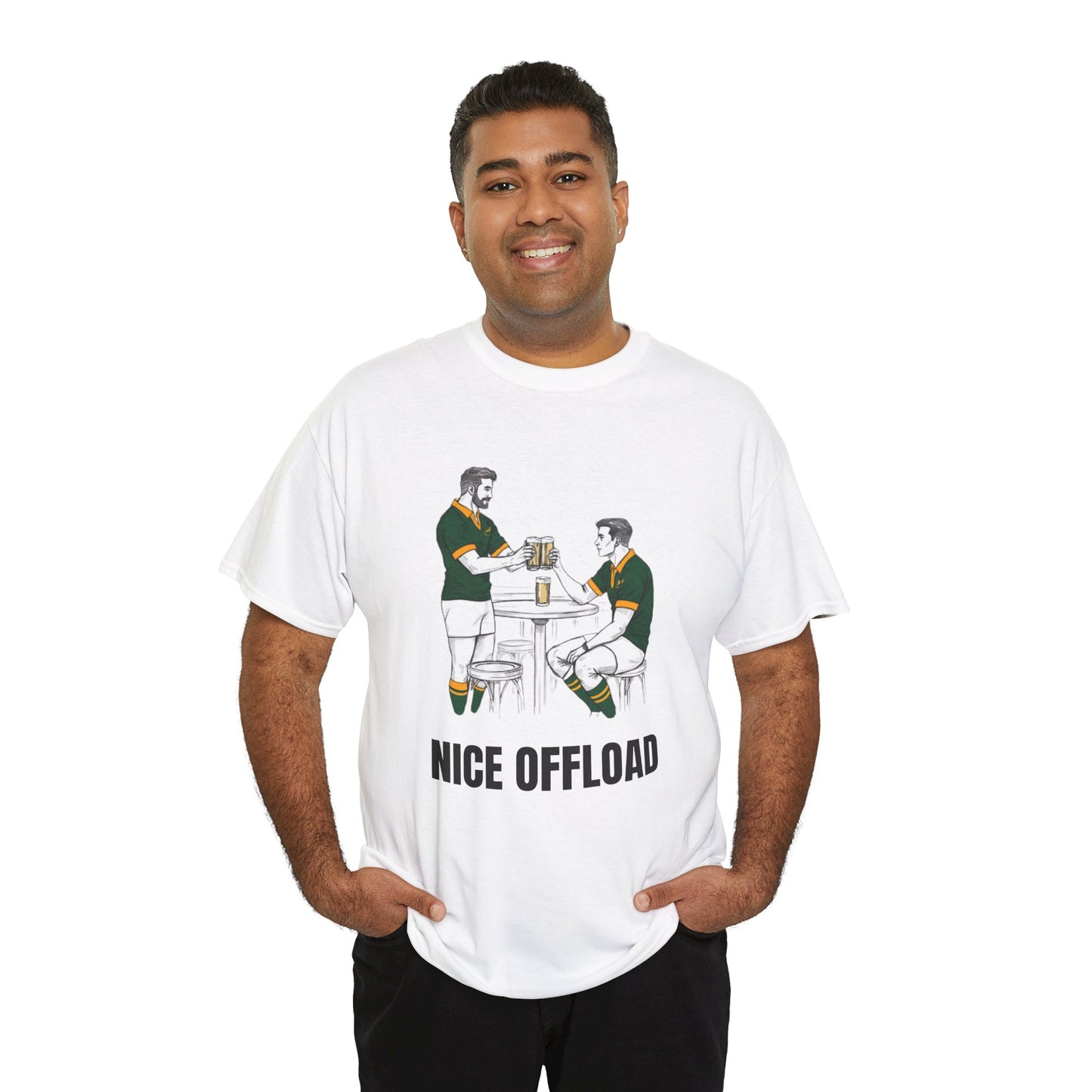 Nice Offload – South Africa Rugby Fan T-Shirt | Rugby & Beer