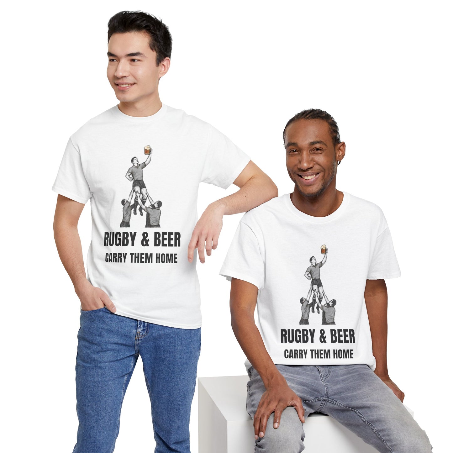 Carry Them Home England Rugby T-Shirt | Rugby & Beer Fan Tee