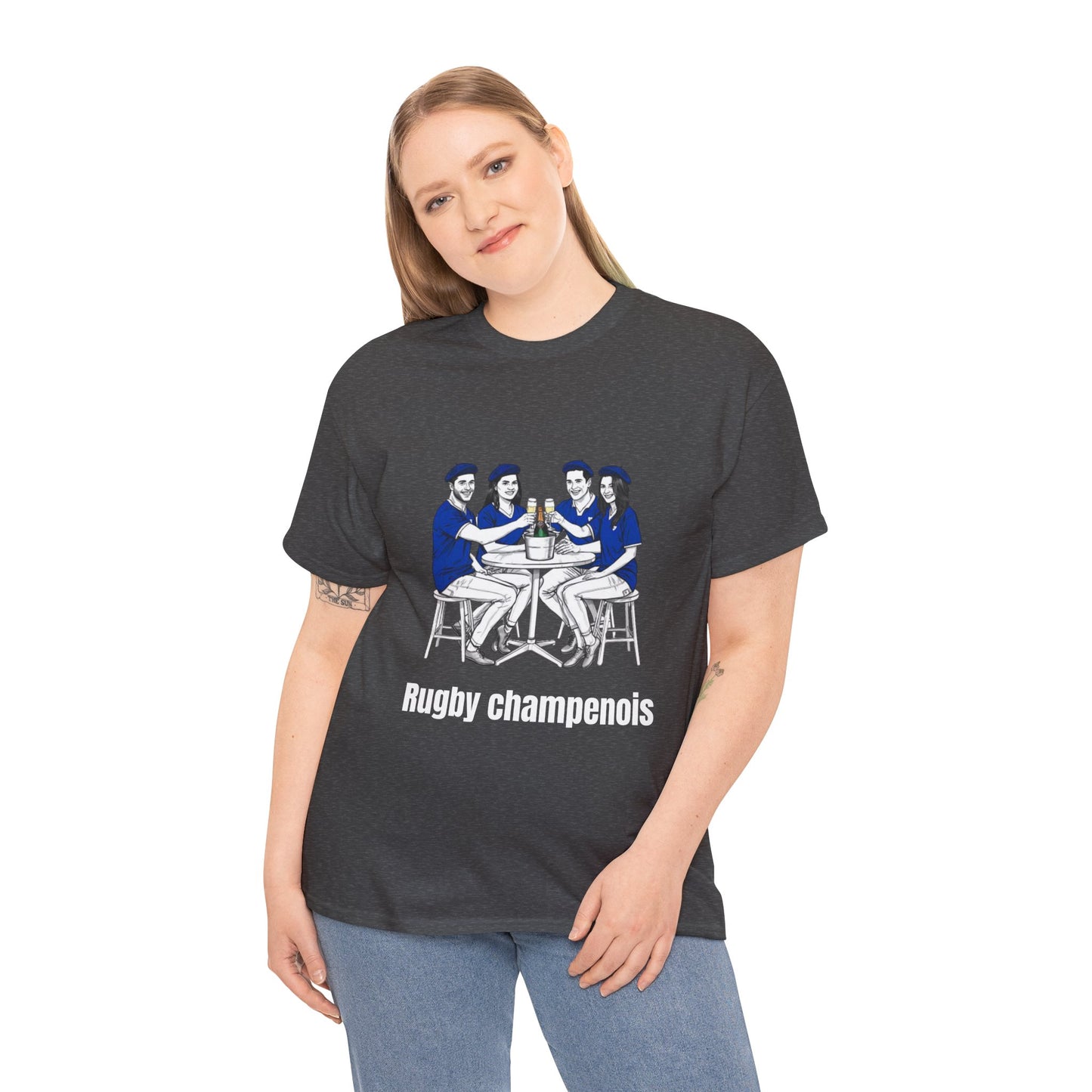 Champagne Rugby T-shirt - French Rubgy Fan Gift