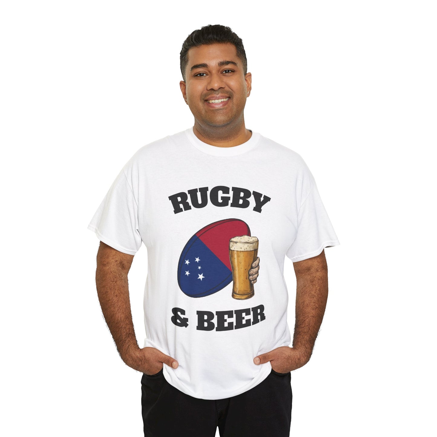 Rugby & Beer Samoa T-Shirt – Manu Samoa Rugby Fans Tee