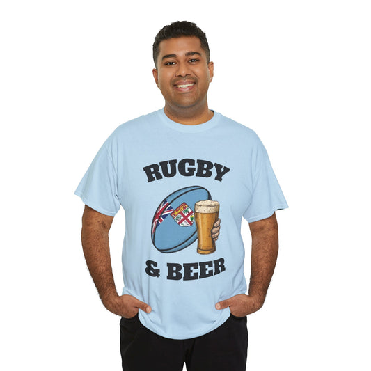 Rugby & Beer Fiji T-Shirt – Flying Fijians Rugby Fan Tee