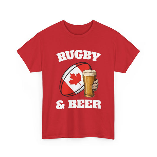 Rugby & Beer Canada T-Shirt – Canadian Rugby Fan Tee