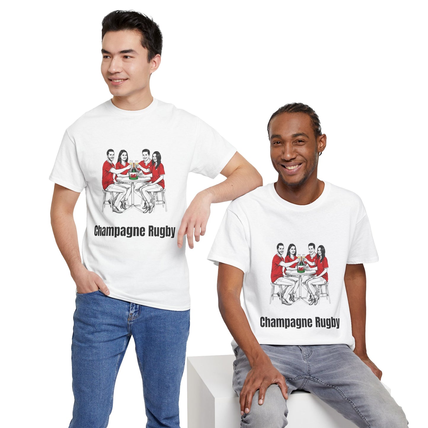 T-shirt de rugby champagne - Cadeau pour les supporters du Pays de Galles du Tournoi des Six Nations 