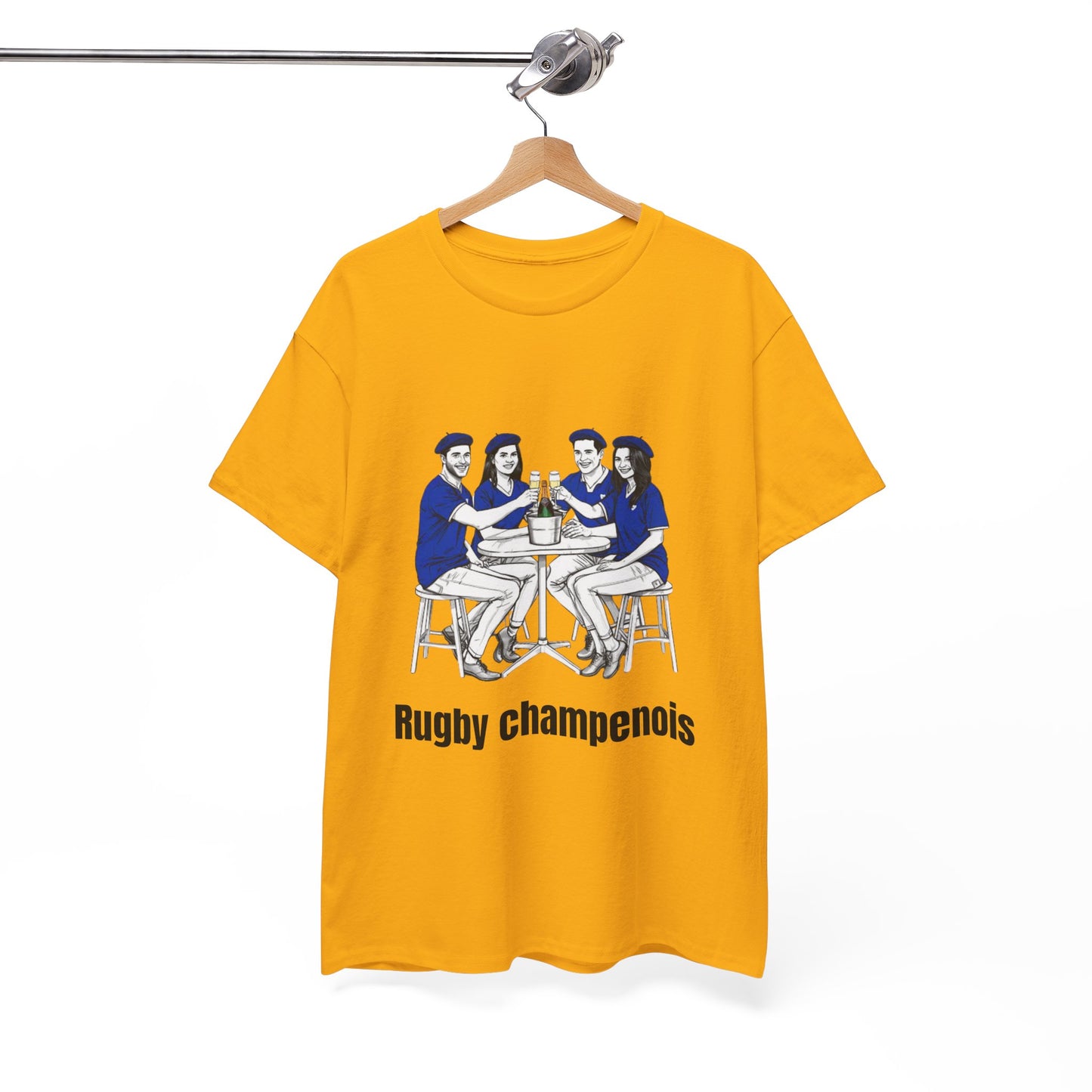 Champagne Rugby T-shirt - French Rubgy Fan Gift
