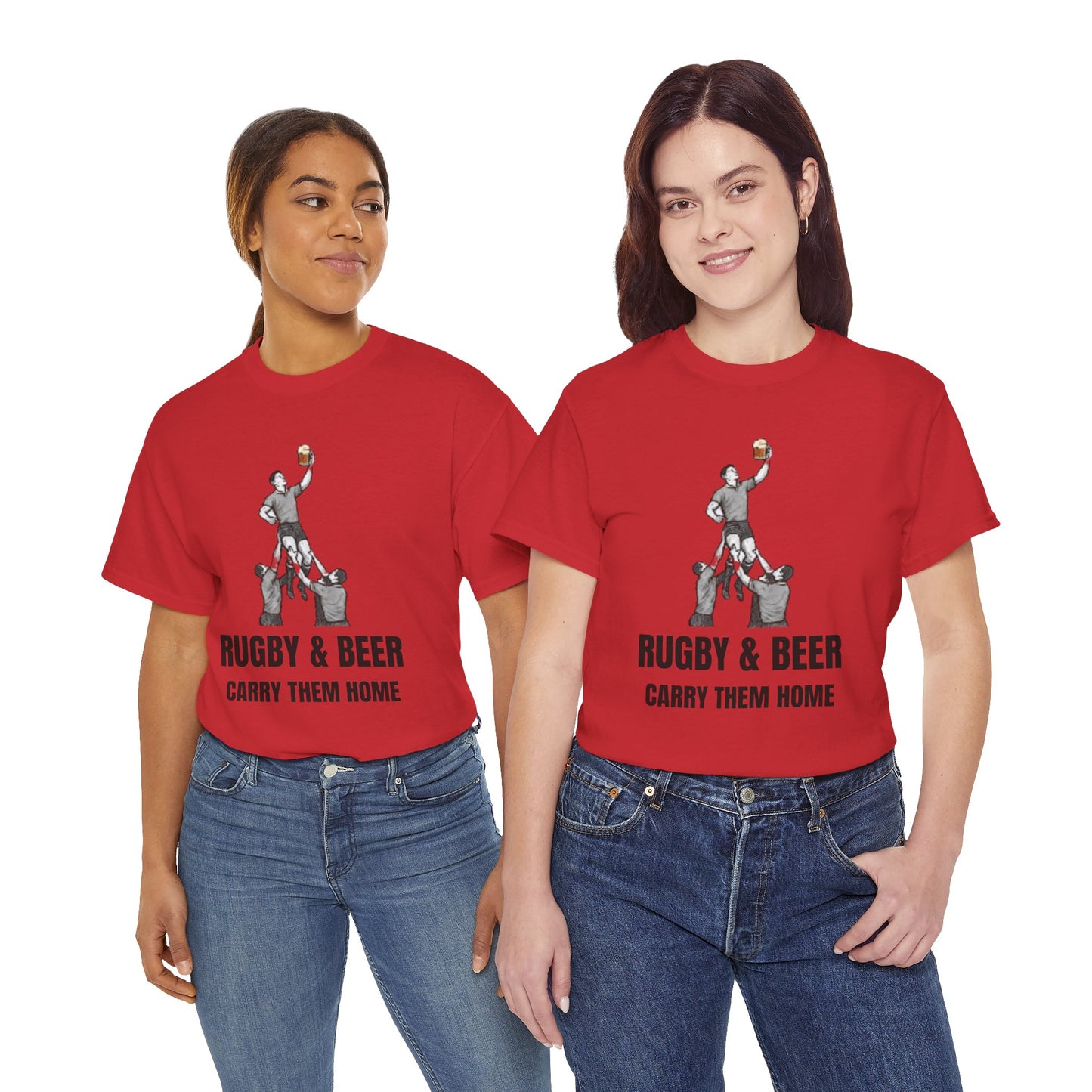 Carry Them Home England Rugby T-Shirt | Rugby & Beer Fan Tee