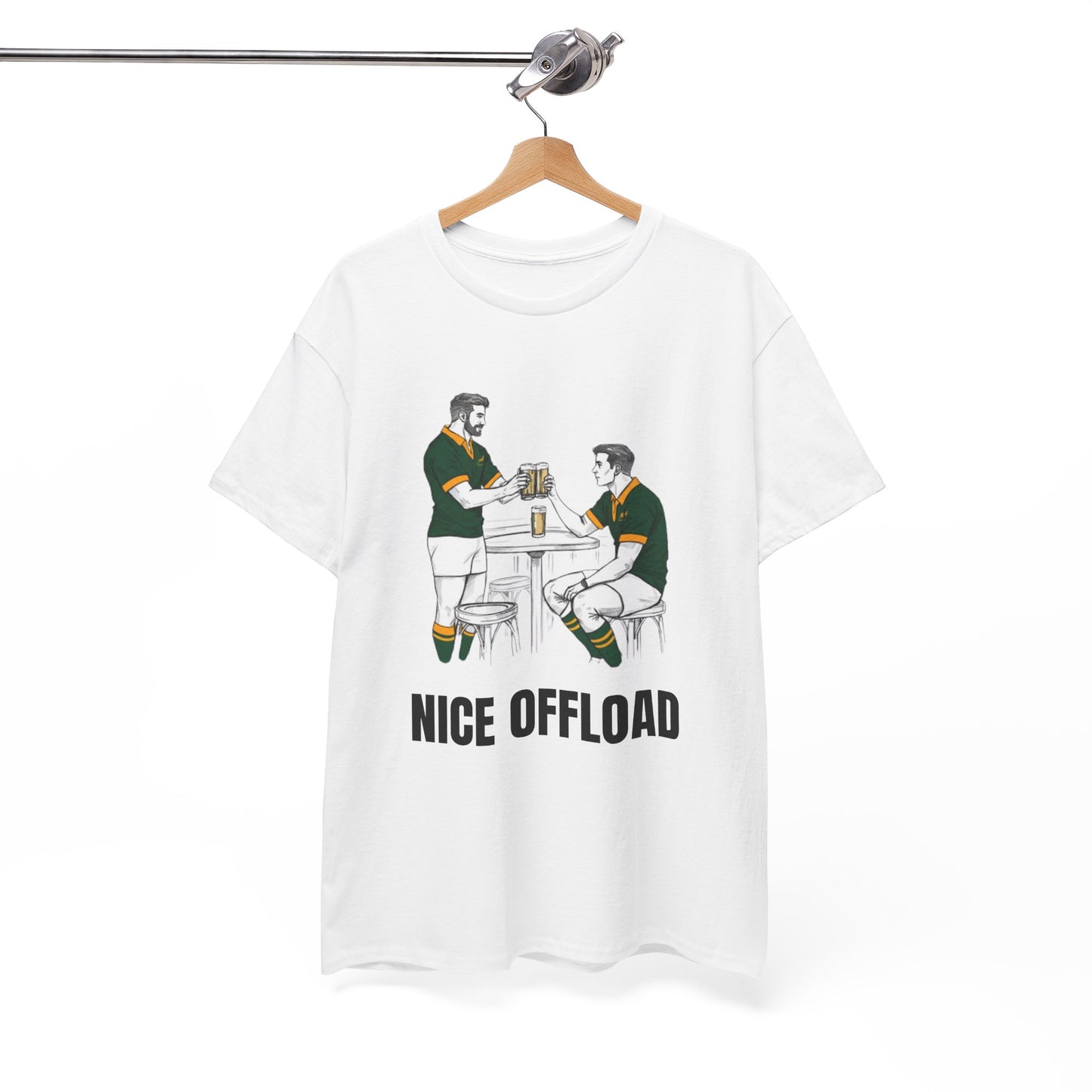Nice Offload – South Africa Rugby Fan T-Shirt | Rugby & Beer