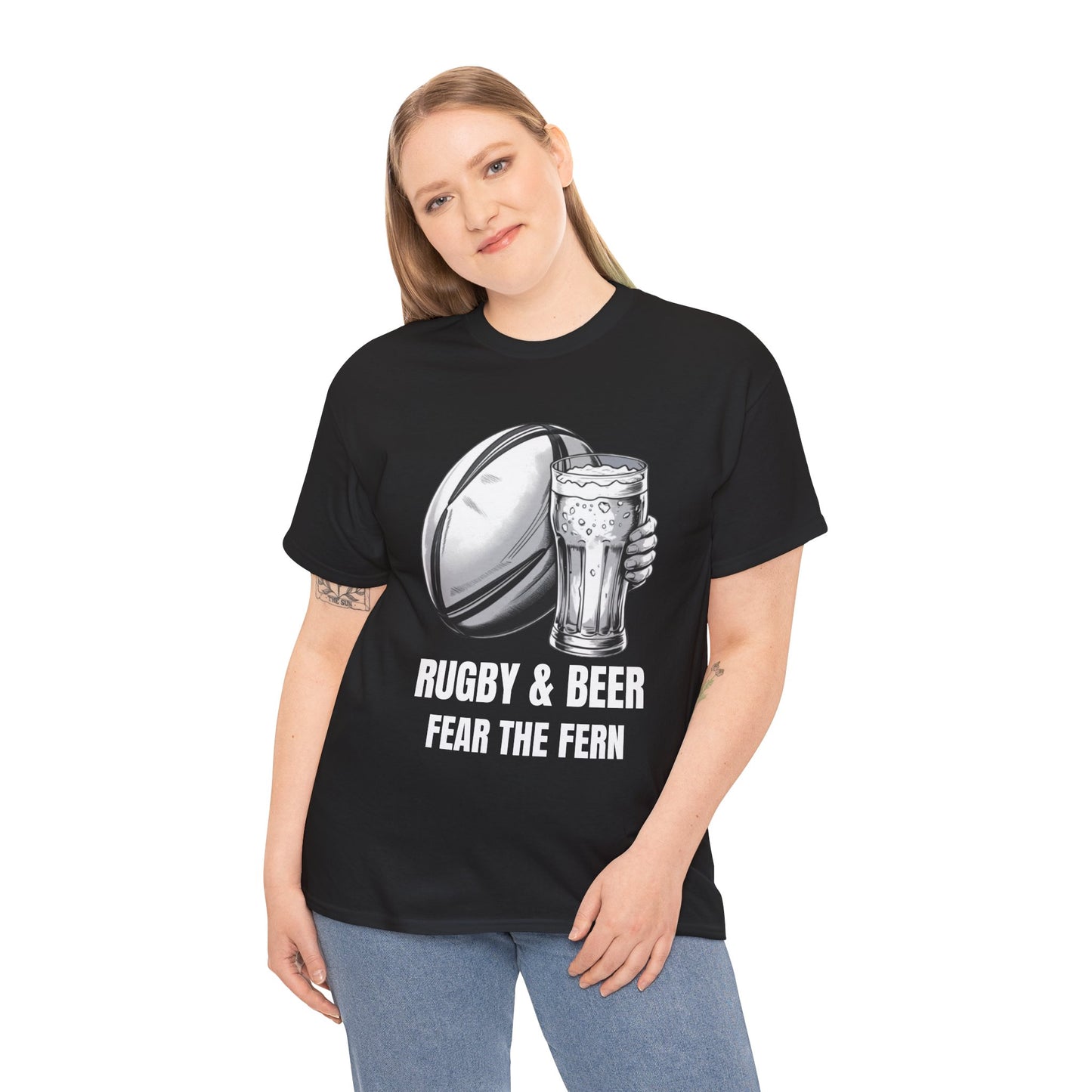 Rugby & Beer ¨Fear the Fern¨ T-Shirt - New Zealand Rugby Fan Matchday Gift