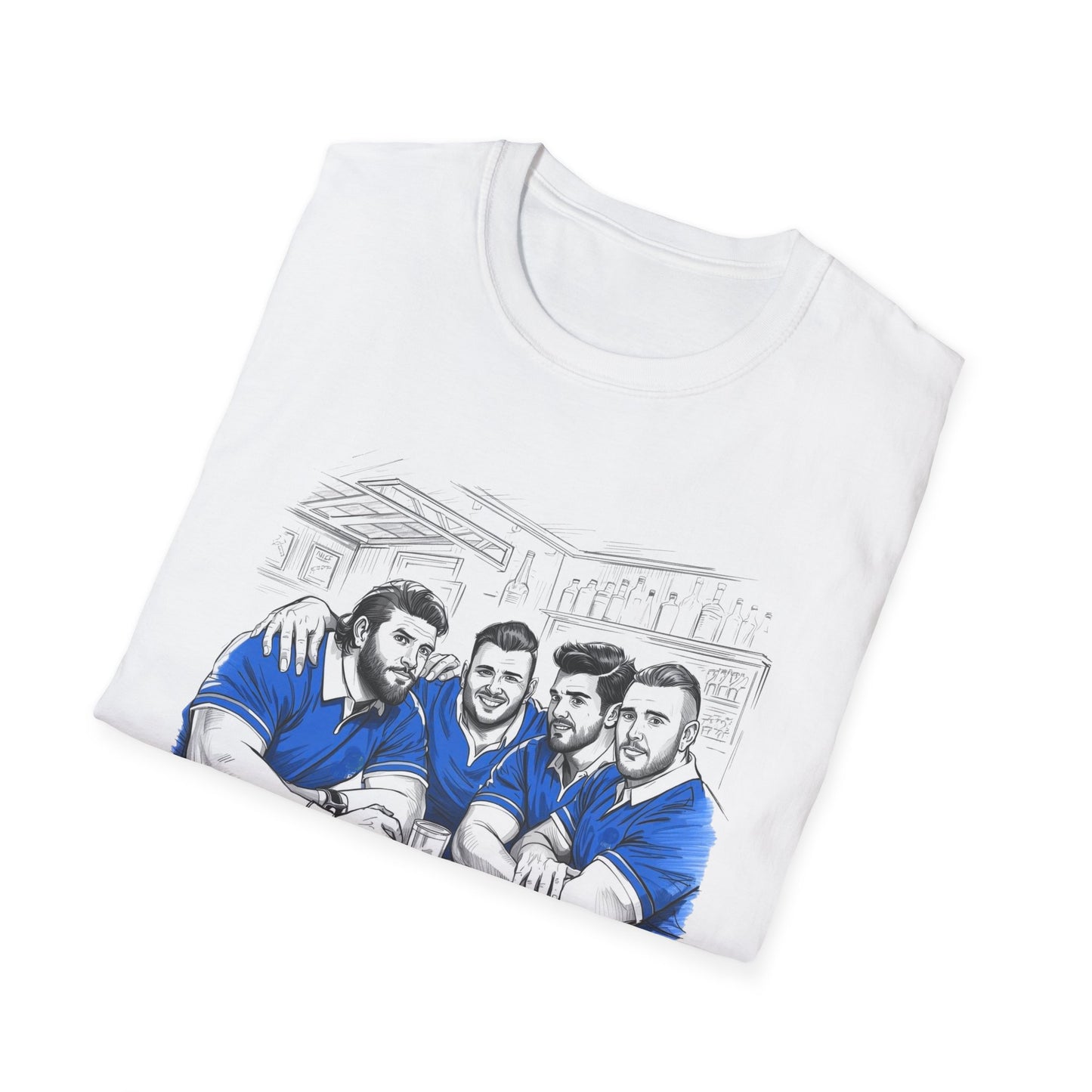 Propping Up The Bar – Funny Italian Rugby T-Shirt for Fans & Gifts