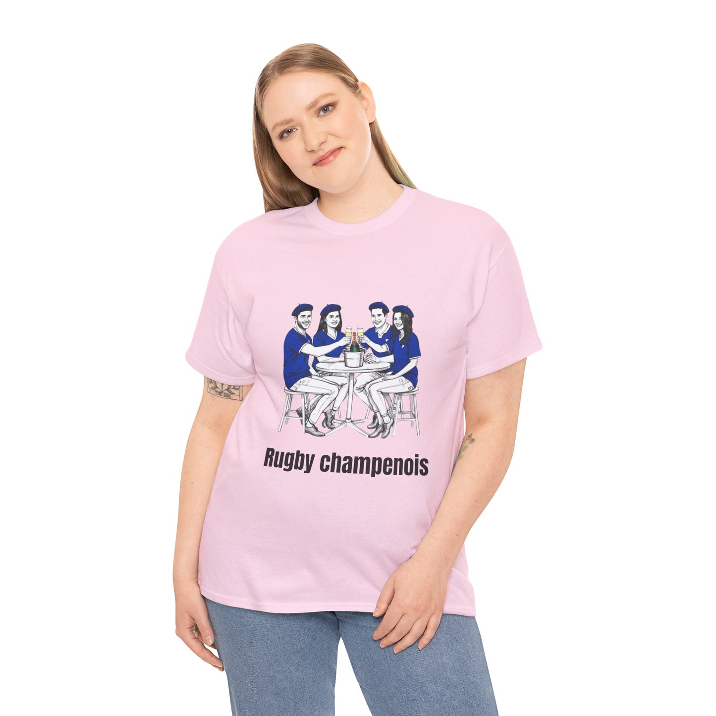 Champagne Rugby T-shirt - French Rubgy Fan Gift
