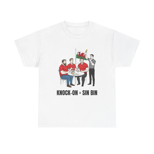 Welsh Rugby & Beer T-Shirt – Yellow Card Pint Spill | Funny Rugby Fans Tee