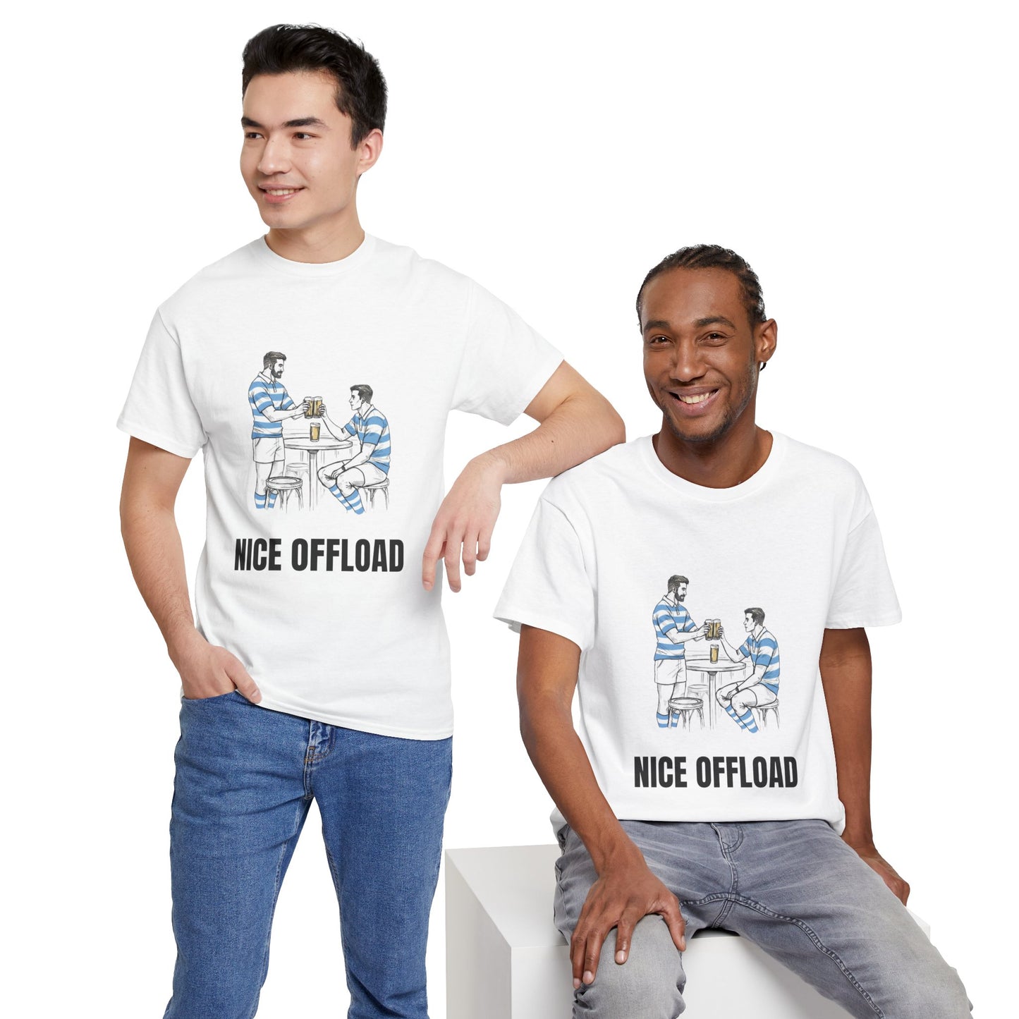 Nice Offload – Argentina Rugby Fan T-Shirt | Rugby & Beer