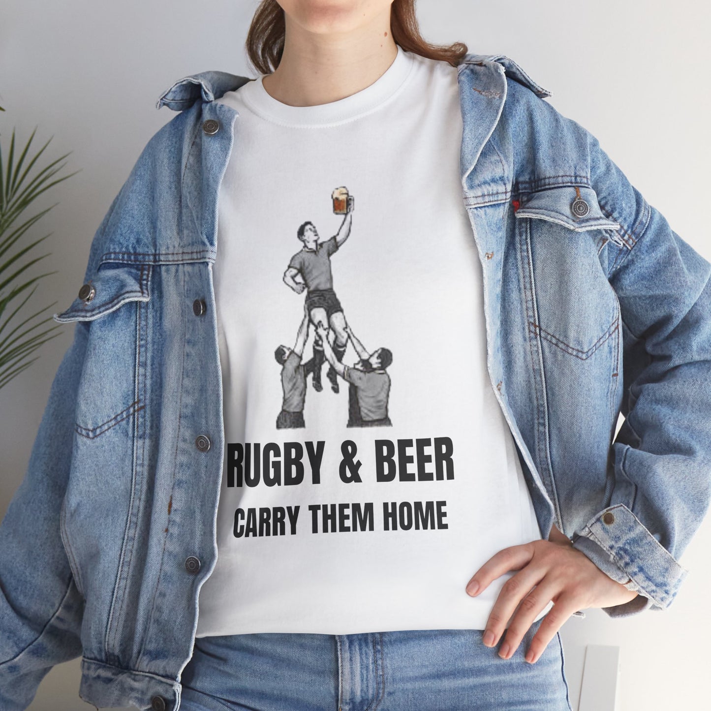 Carry Them Home England Rugby T-Shirt | Rugby & Beer Fan Tee