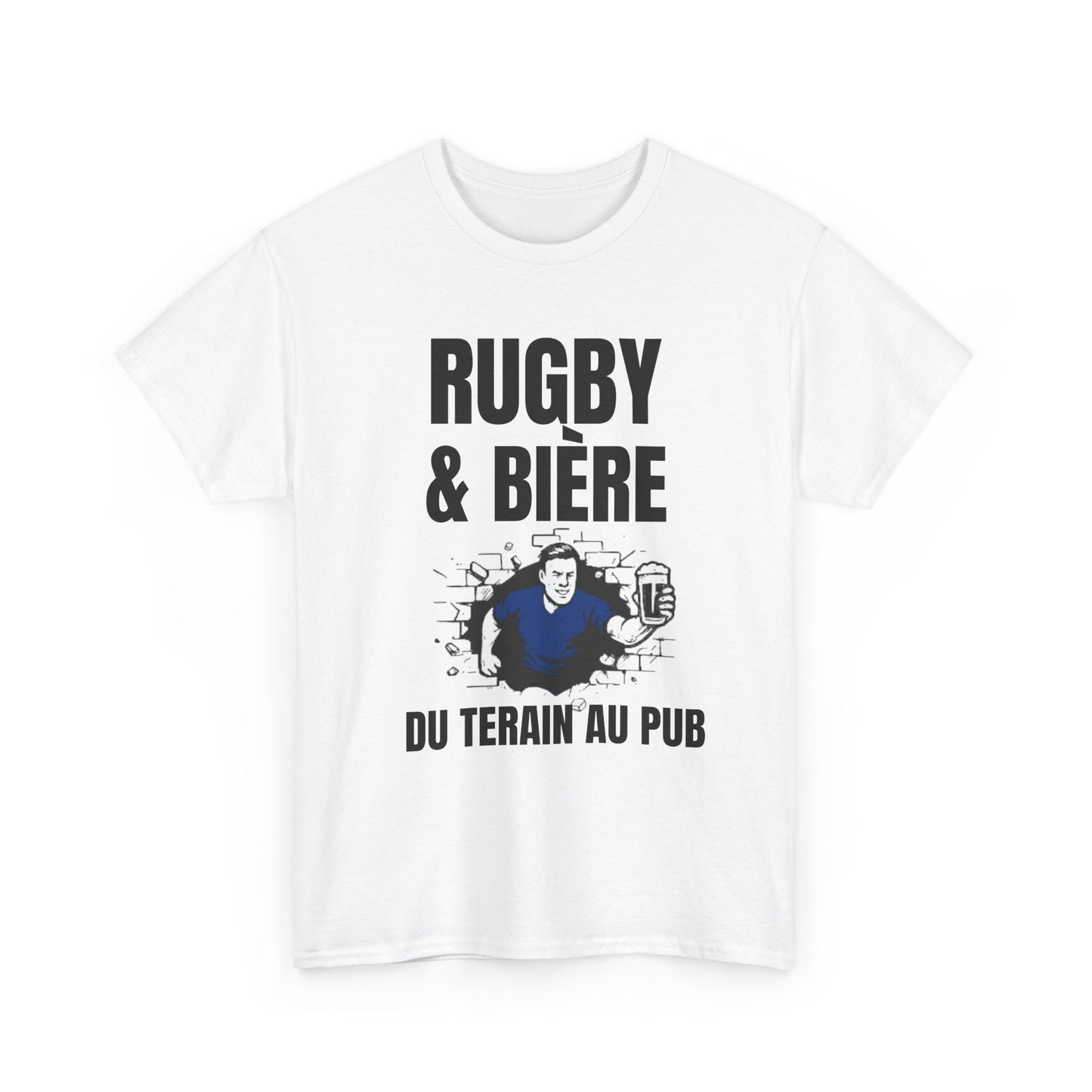 Rugby & Beer T-Shirt – From the Pitch to the Pub | French Rugby Fans Tee