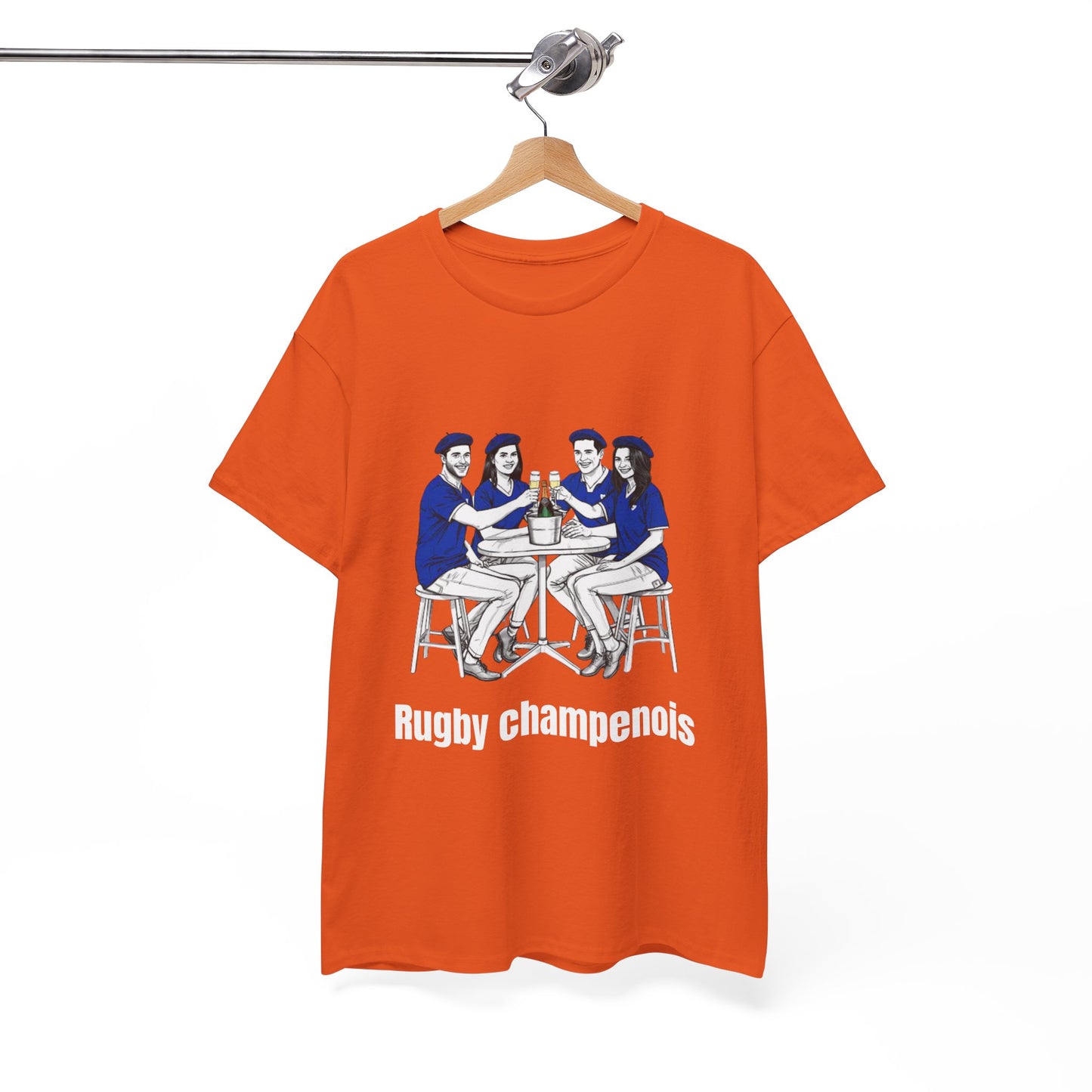 Champagne Rugby T-shirt - French Rubgy Fan Gift