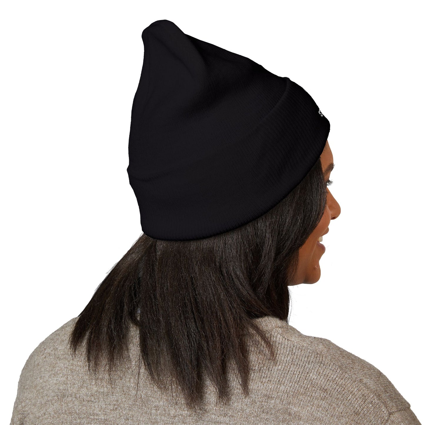 Scrum & Stout Navy Beanie | Irish Rugby Fan Knit Hat | Rugby & Beer Cuffed Beanie