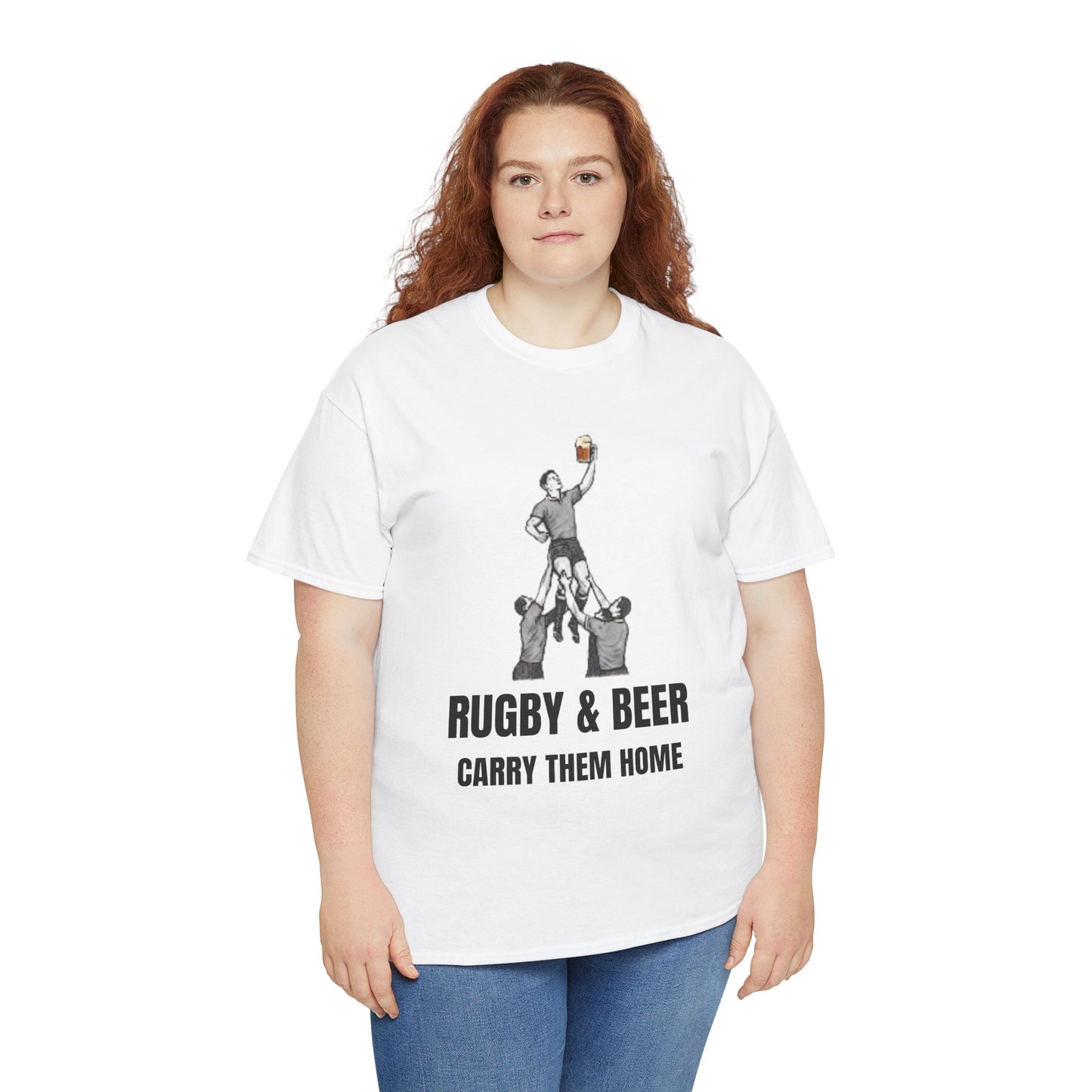 Carry Them Home England Rugby T-Shirt | Rugby & Beer Fan Tee