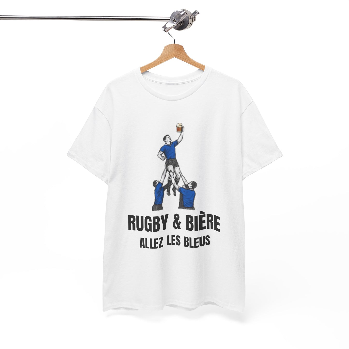 Allez Les Bleus France Rugby T-Shirt | Rugby & Bière Fan Tee
