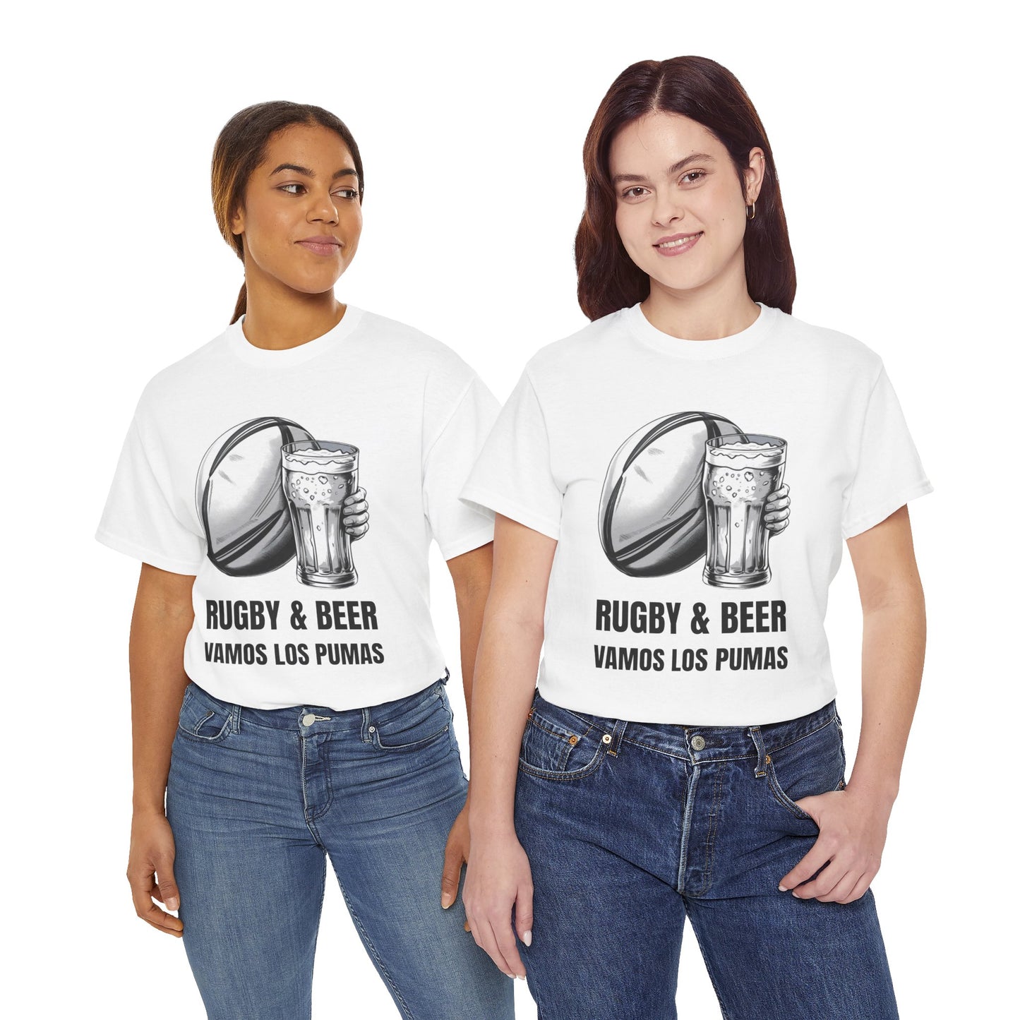 Rugby & Beer ¨Vamos Los Pumas¨ T-Shirt - Argentinian Rugby Fan Matchday Gift