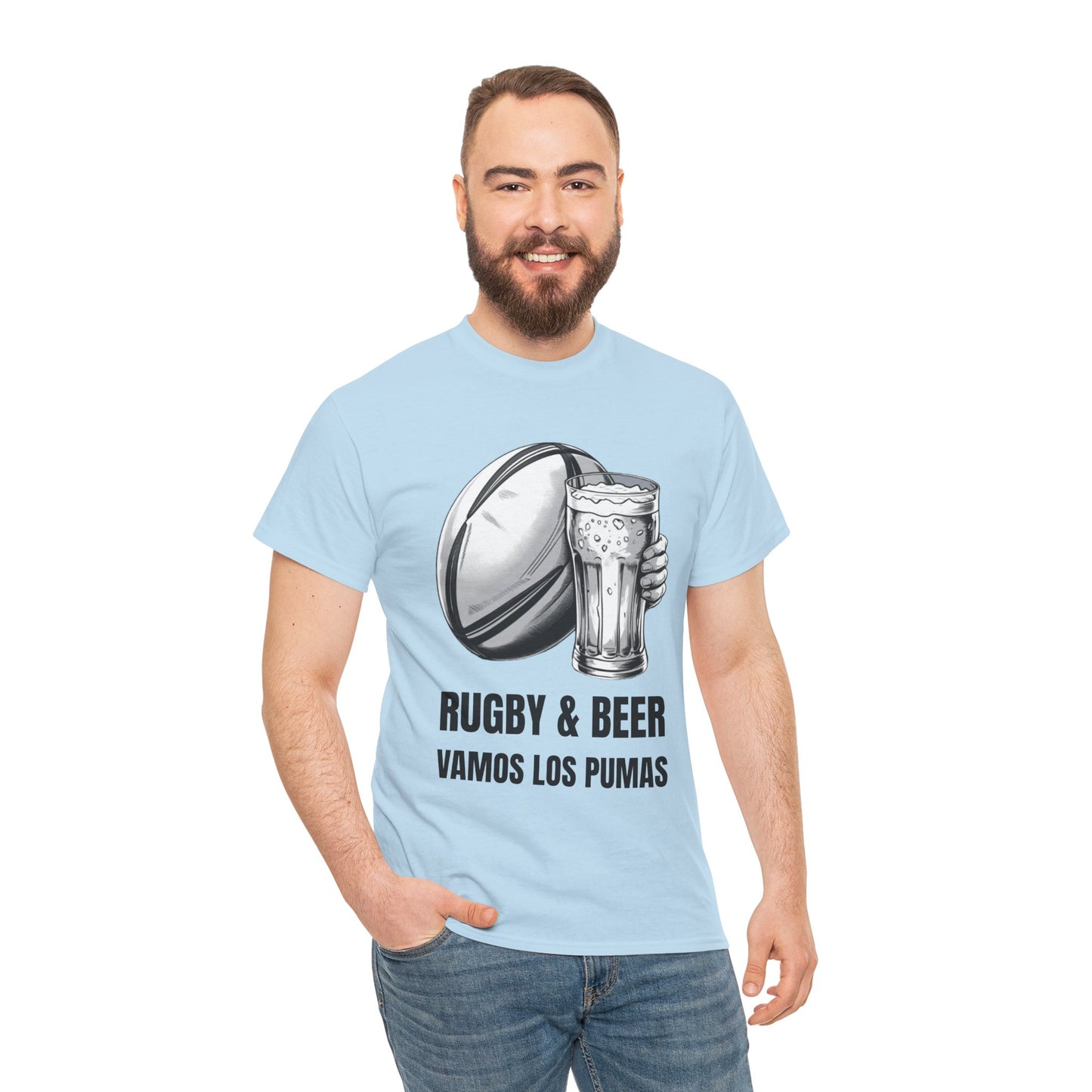 Rugby & Beer ¨Vamos Los Pumas¨ T-Shirt - Argentinian Rugby Fan Matchday Gift
