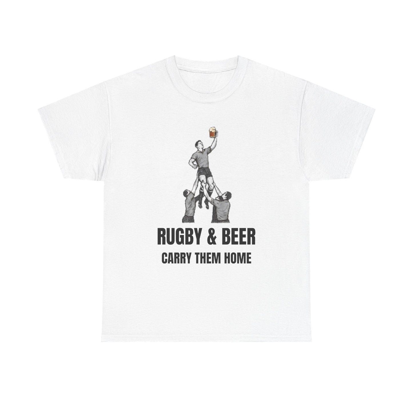 Carry Them Home England Rugby T-Shirt | Rugby & Beer Fan Tee