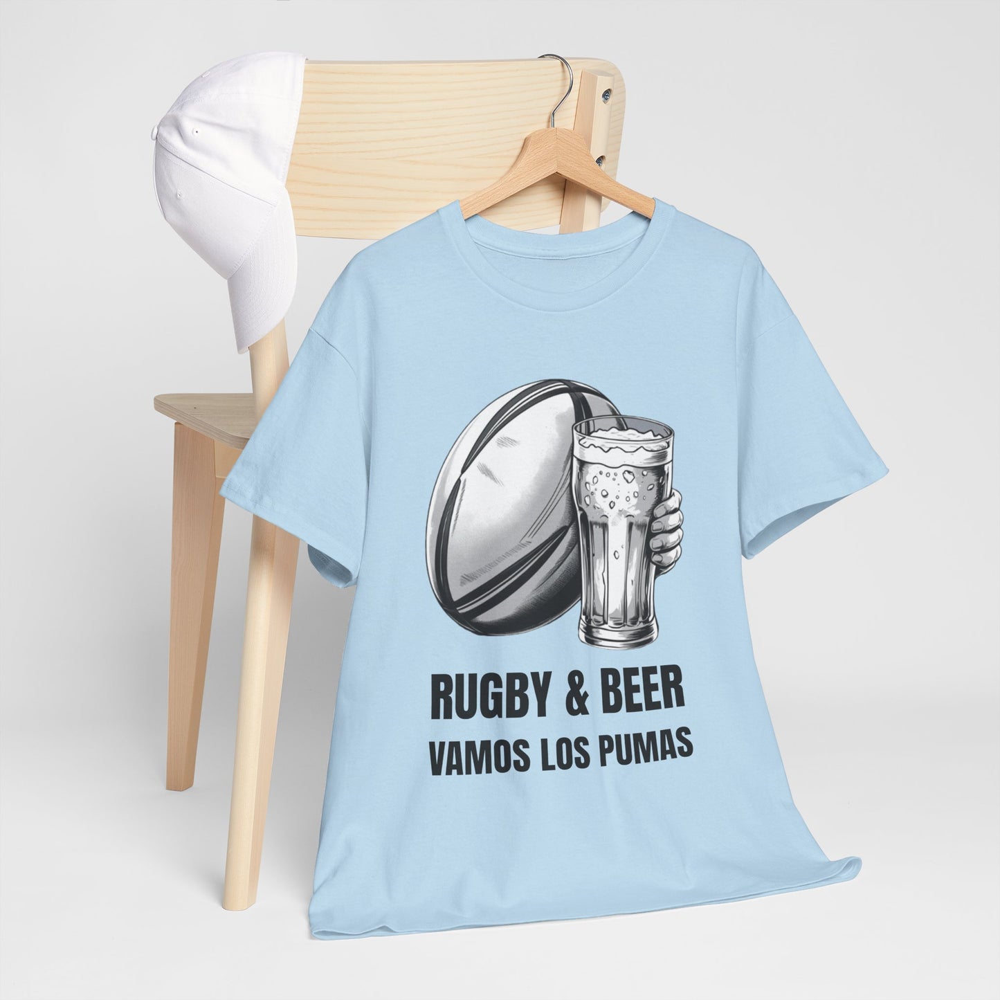 Rugby & Beer ¨Vamos Los Pumas¨ T-Shirt - Argentinian Rugby Fan Matchday Gift
