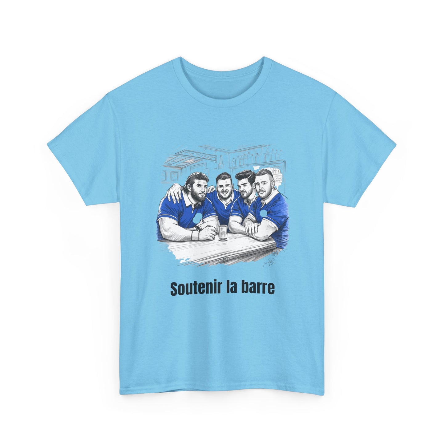 Propping Up The Bar – Funny French Rugby T-Shirt for Fans & Gifts