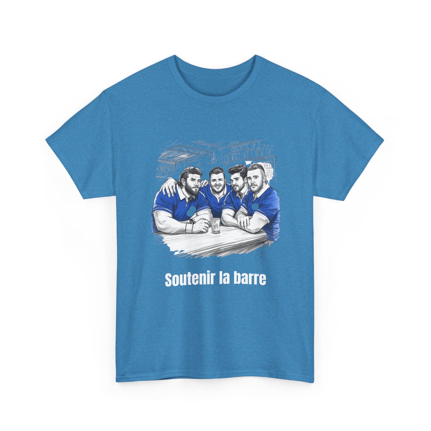 Propping Up The Bar – Funny French Rugby T-Shirt for Fans & Gifts