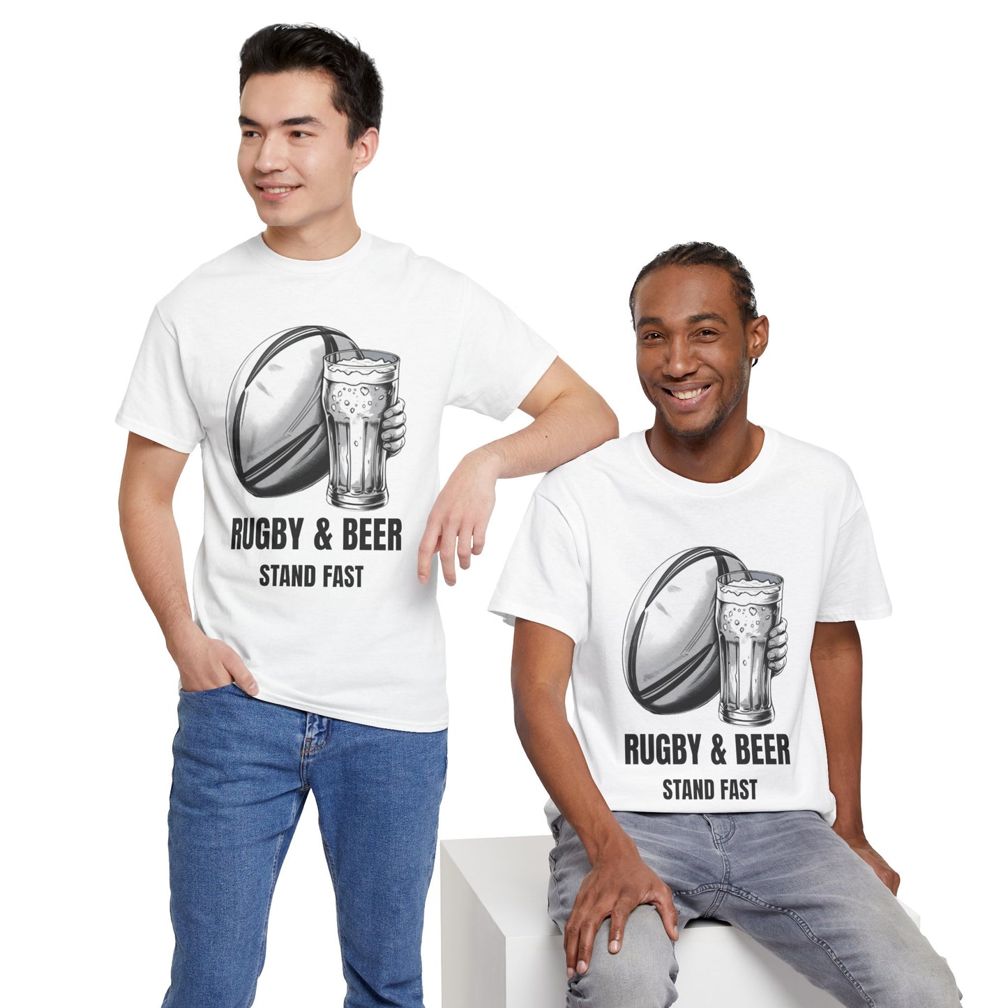 Rugby & Beer “Stand Fast” T-Shirt – Scotland Rugby Fan Matchday Gift