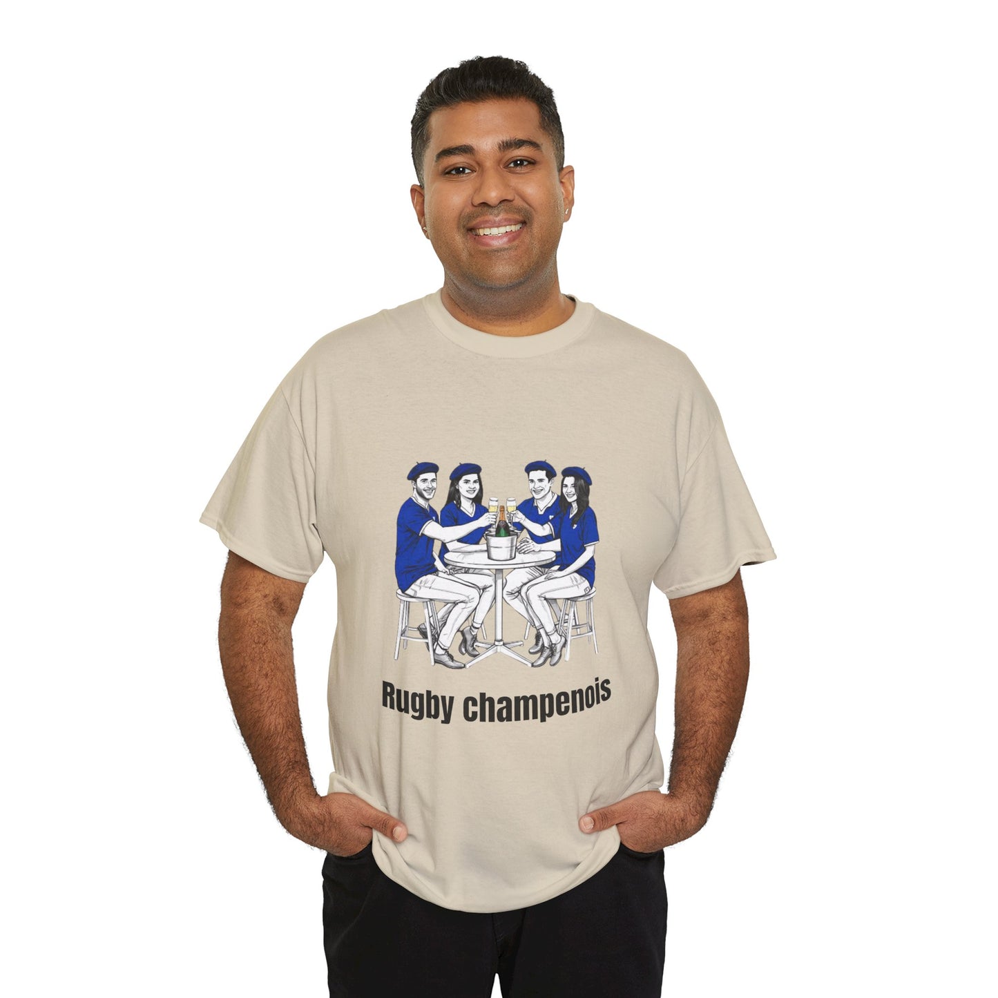 Champagne Rugby T-shirt - French Rubgy Fan Gift