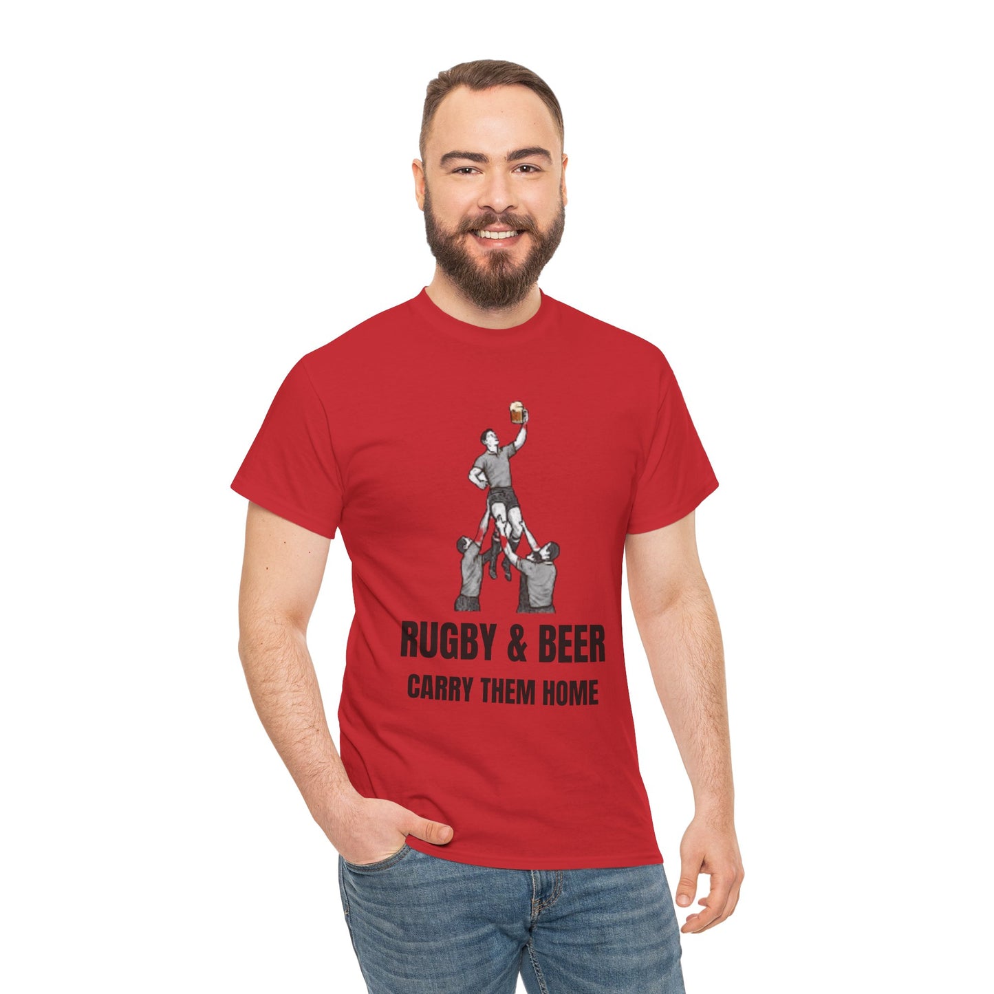 Carry Them Home England Rugby T-Shirt | Rugby & Beer Fan Tee