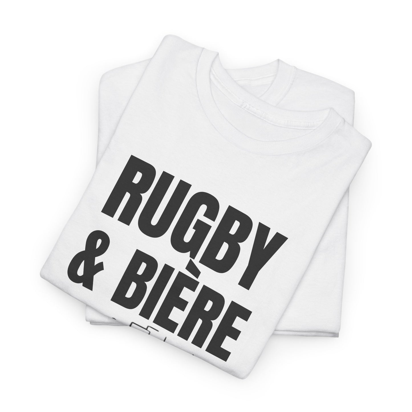 Rugby & Beer T-Shirt – From the Pitch to the Pub | French Rugby Fans Tee