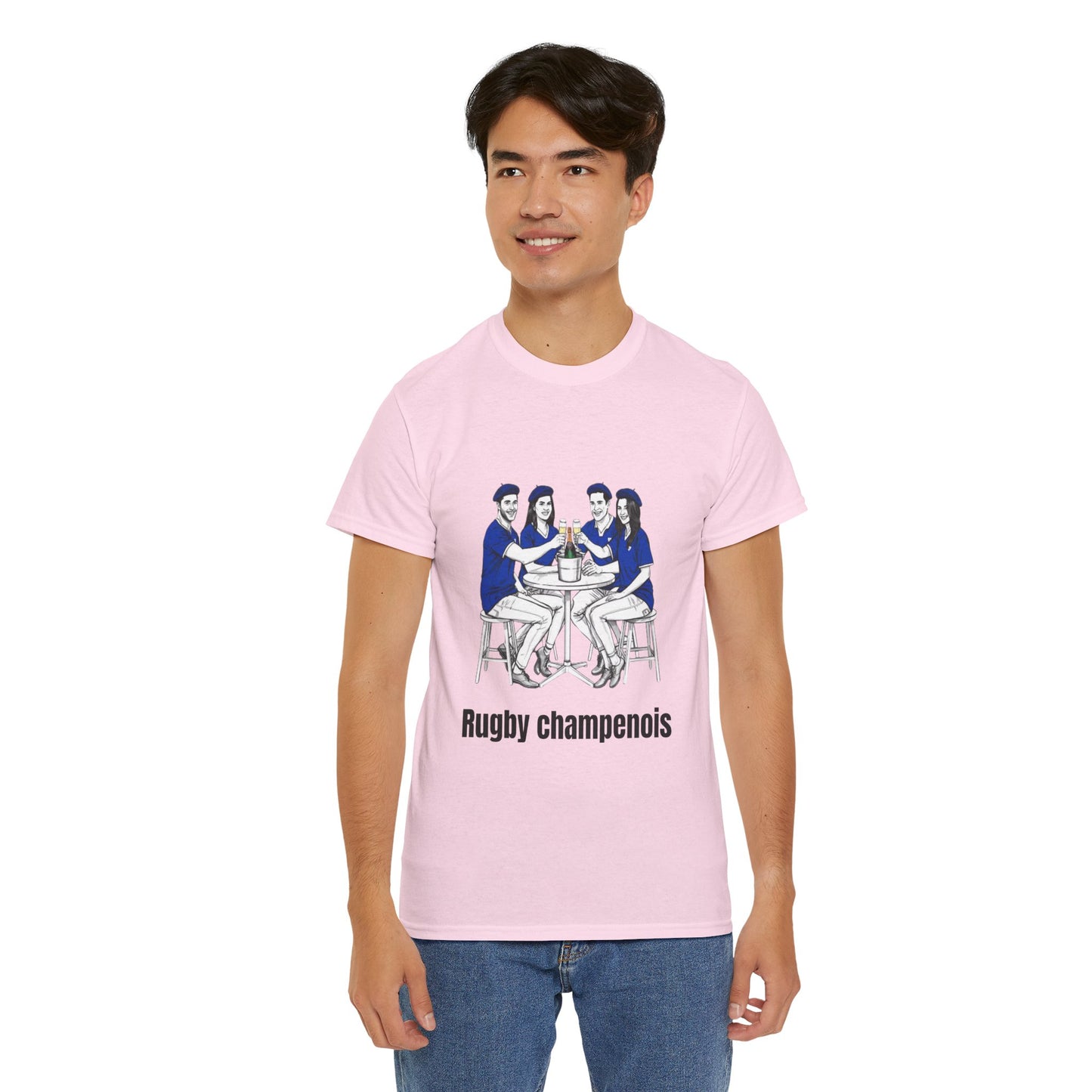 Champagne Rugby T-shirt - French Rubgy Fan Gift
