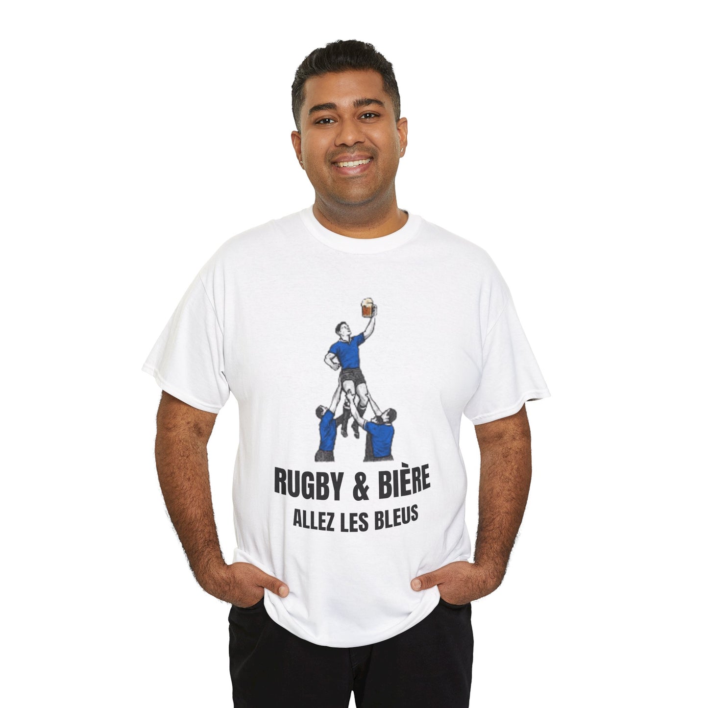 Allez Les Bleus France Rugby T-Shirt | Rugby & Bière Fan Tee