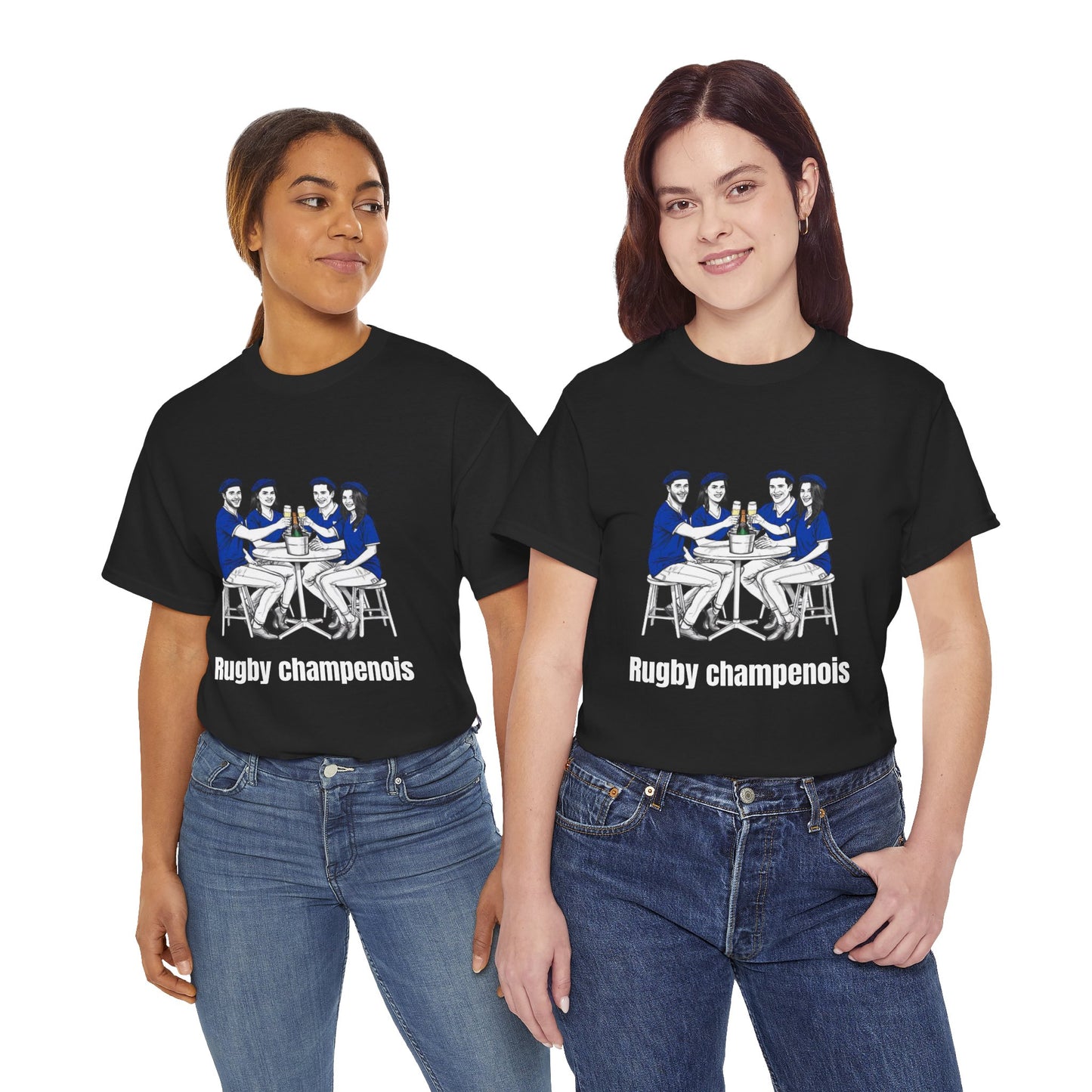 Champagne Rugby T-shirt - French Rubgy Fan Gift