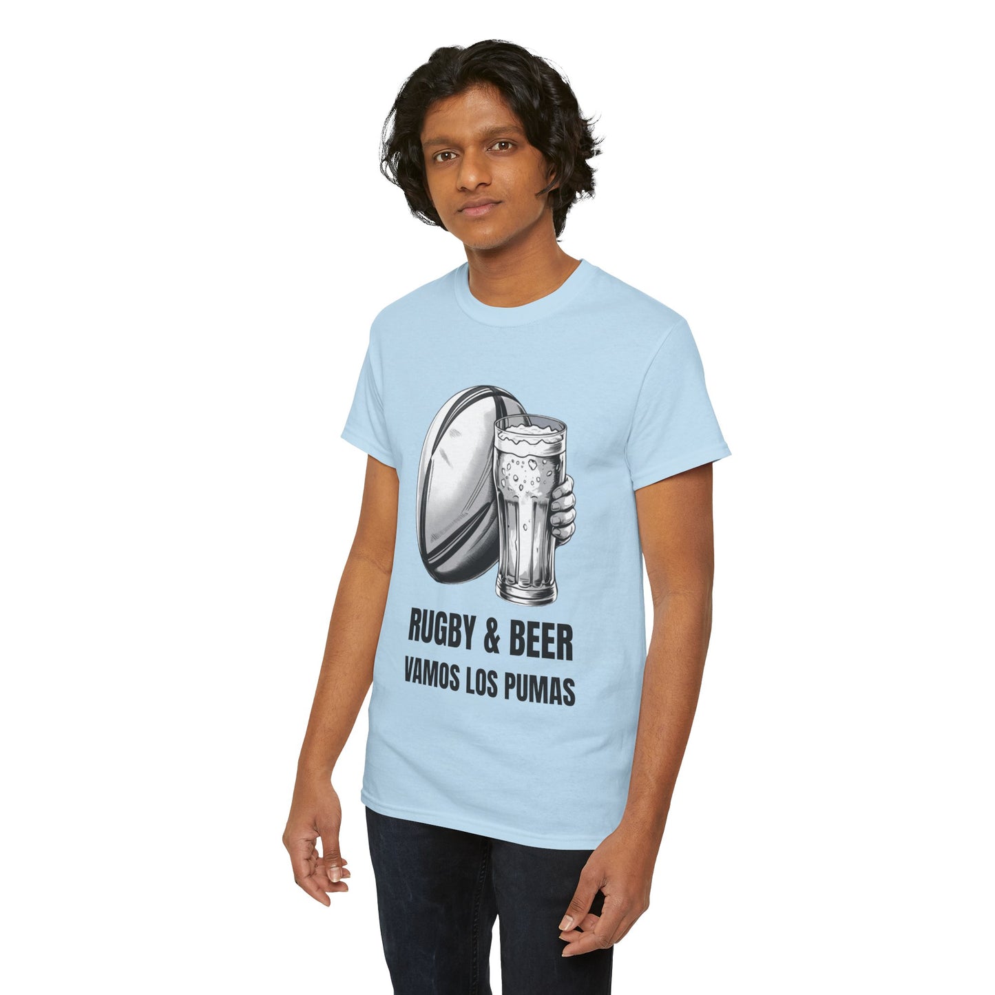Rugby & Beer ¨Vamos Los Pumas¨ T-Shirt - Argentinian Rugby Fan Matchday Gift