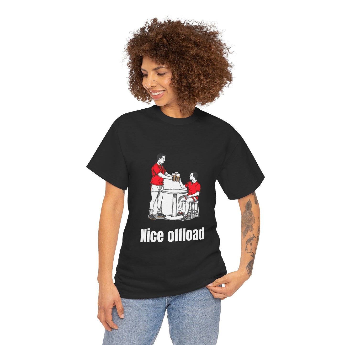 T-shirt de rugby Nice Offload – Cadeau pour les supporters gallois