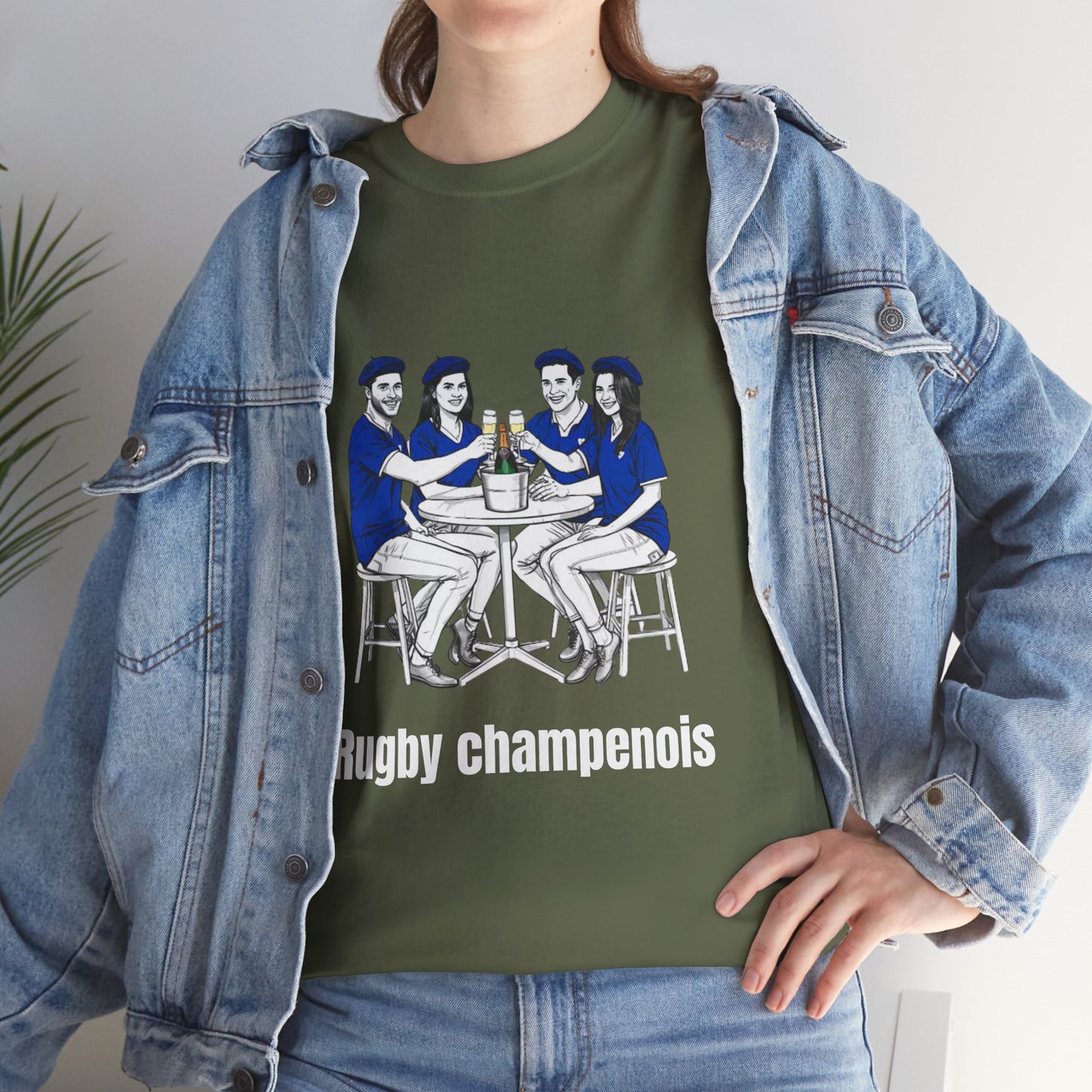 Champagne Rugby T-shirt - French Rubgy Fan Gift