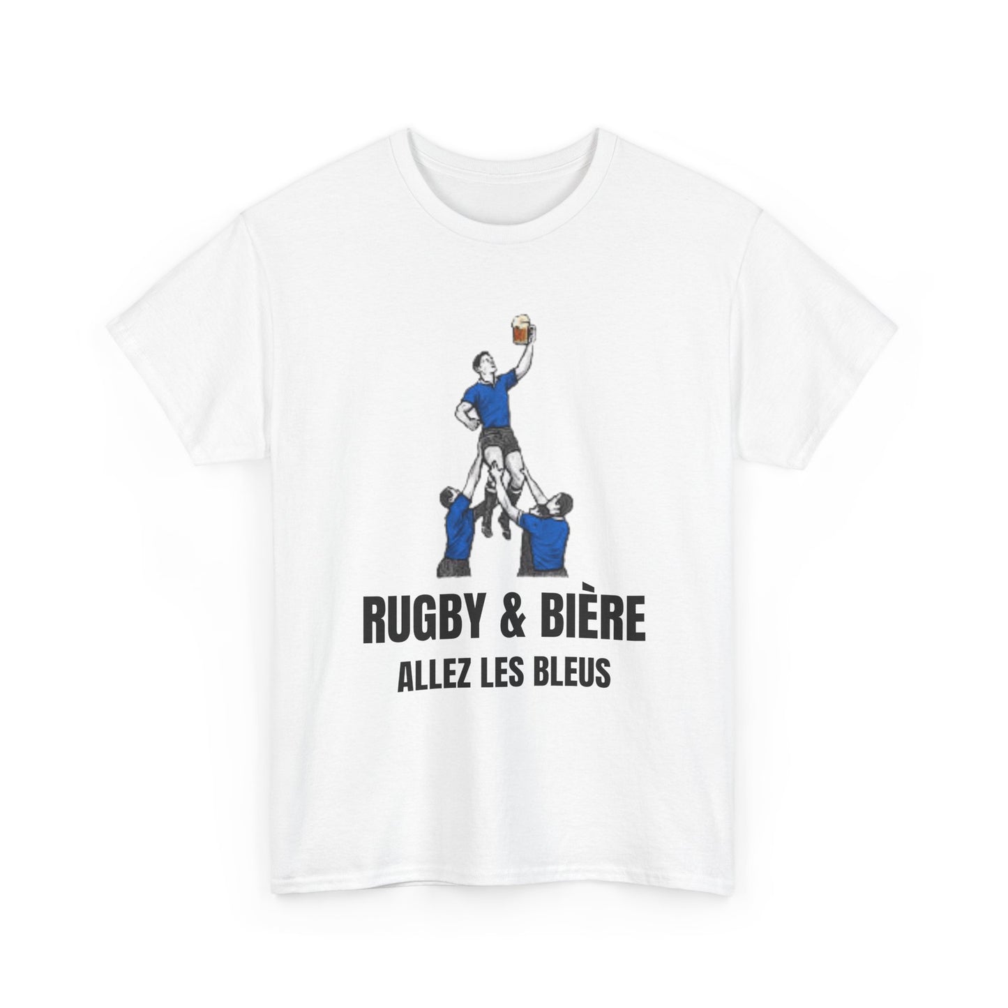 Allez Les Bleus France Rugby T-Shirt | Rugby & Bière Fan Tee