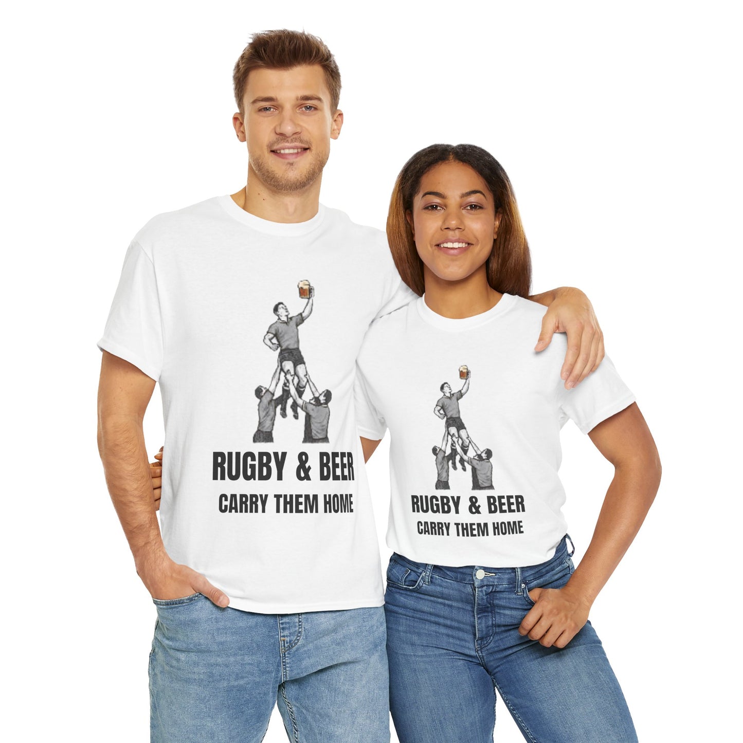 Carry Them Home England Rugby T-Shirt | Rugby & Beer Fan Tee
