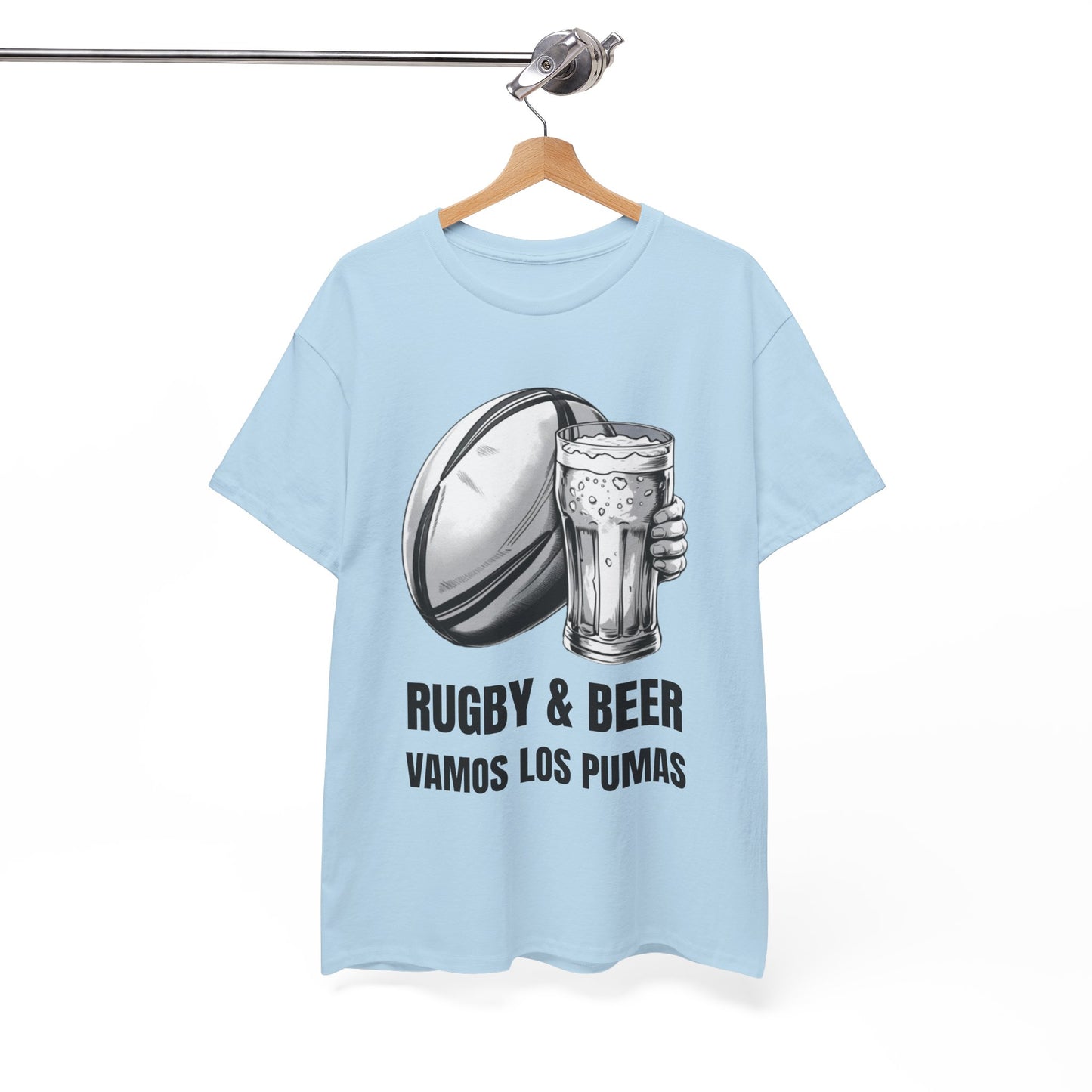 Rugby & Beer ¨Vamos Los Pumas¨ T-Shirt - Argentinian Rugby Fan Matchday Gift