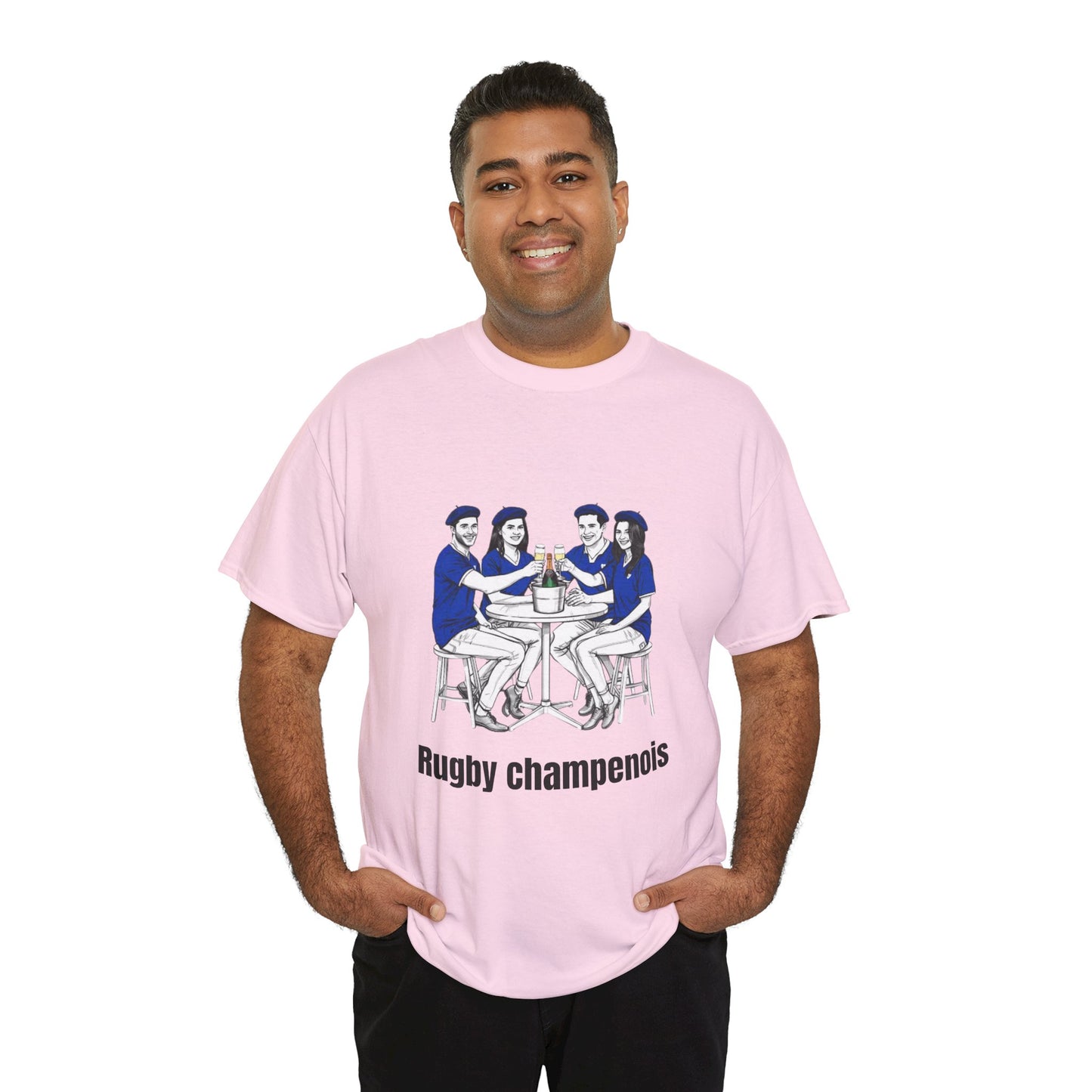 Champagne Rugby T-shirt - French Rubgy Fan Gift